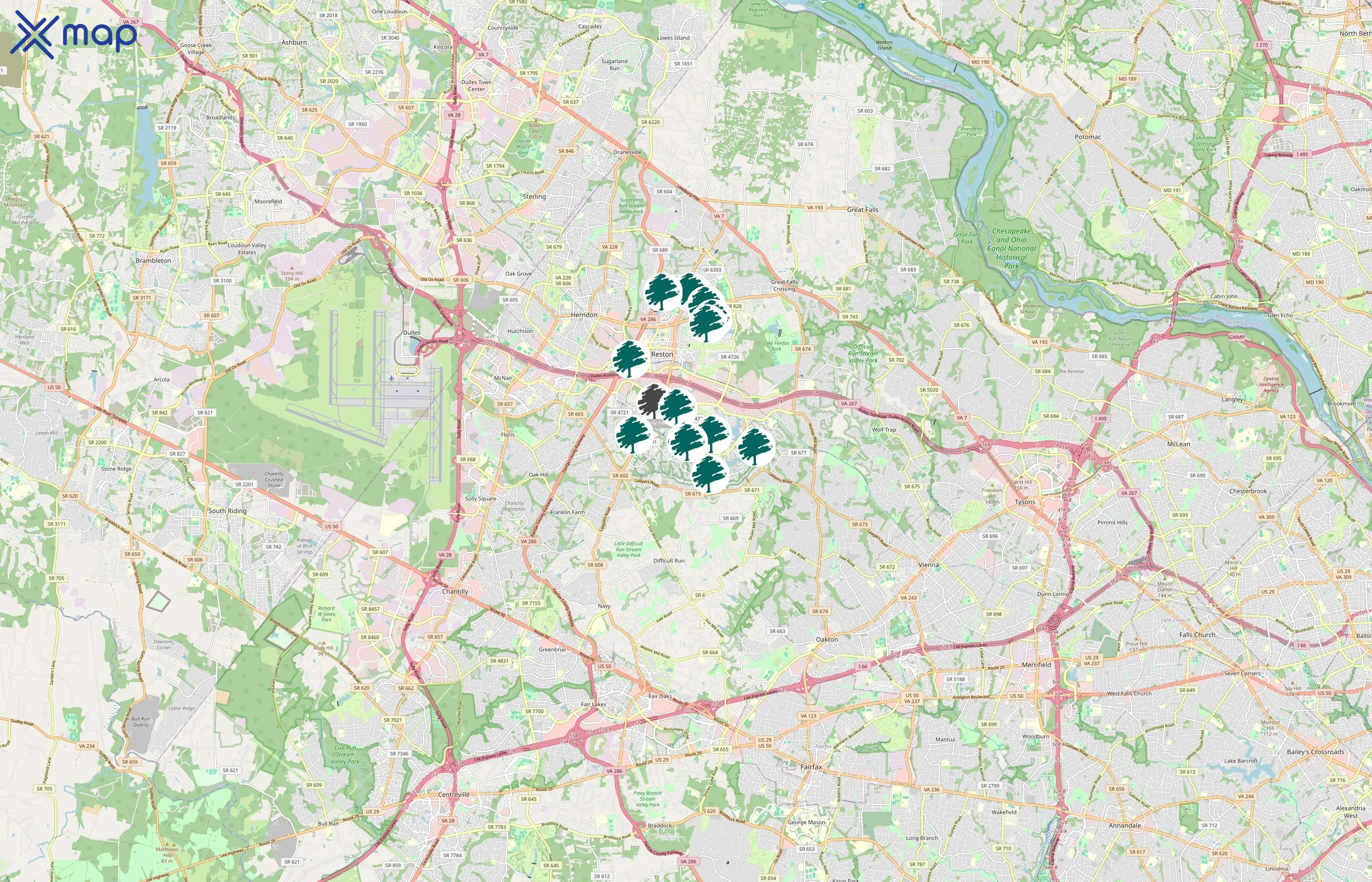 Reston Association area coverage