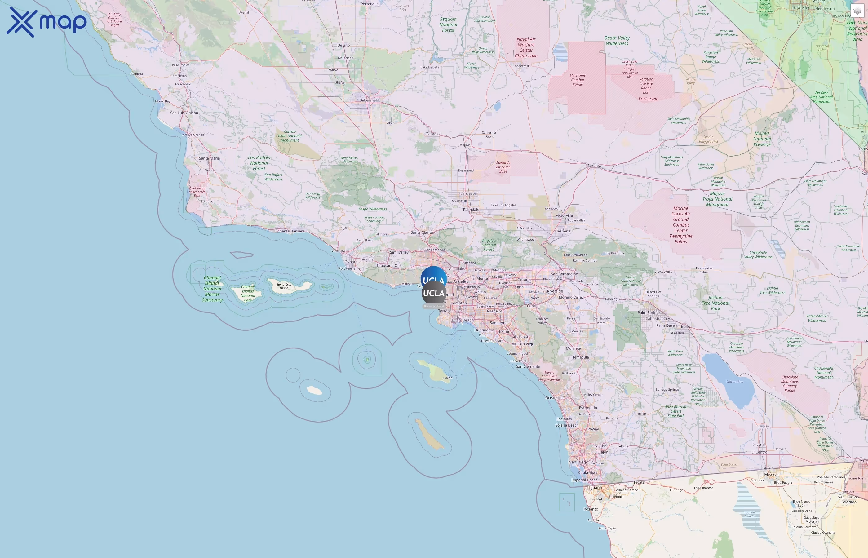 UCLA Recreation street hotspots