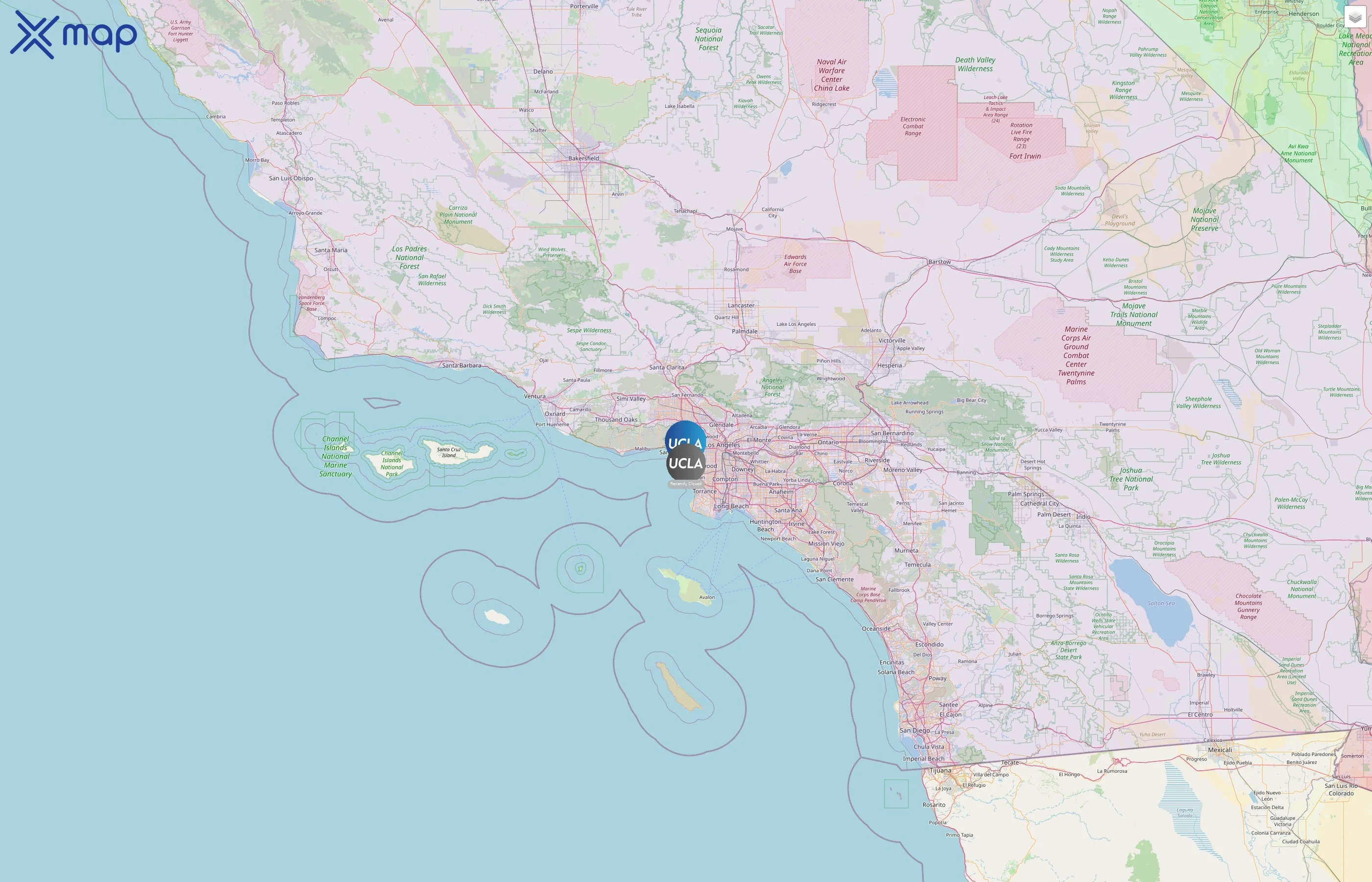 UCLA Recreation street hotspots