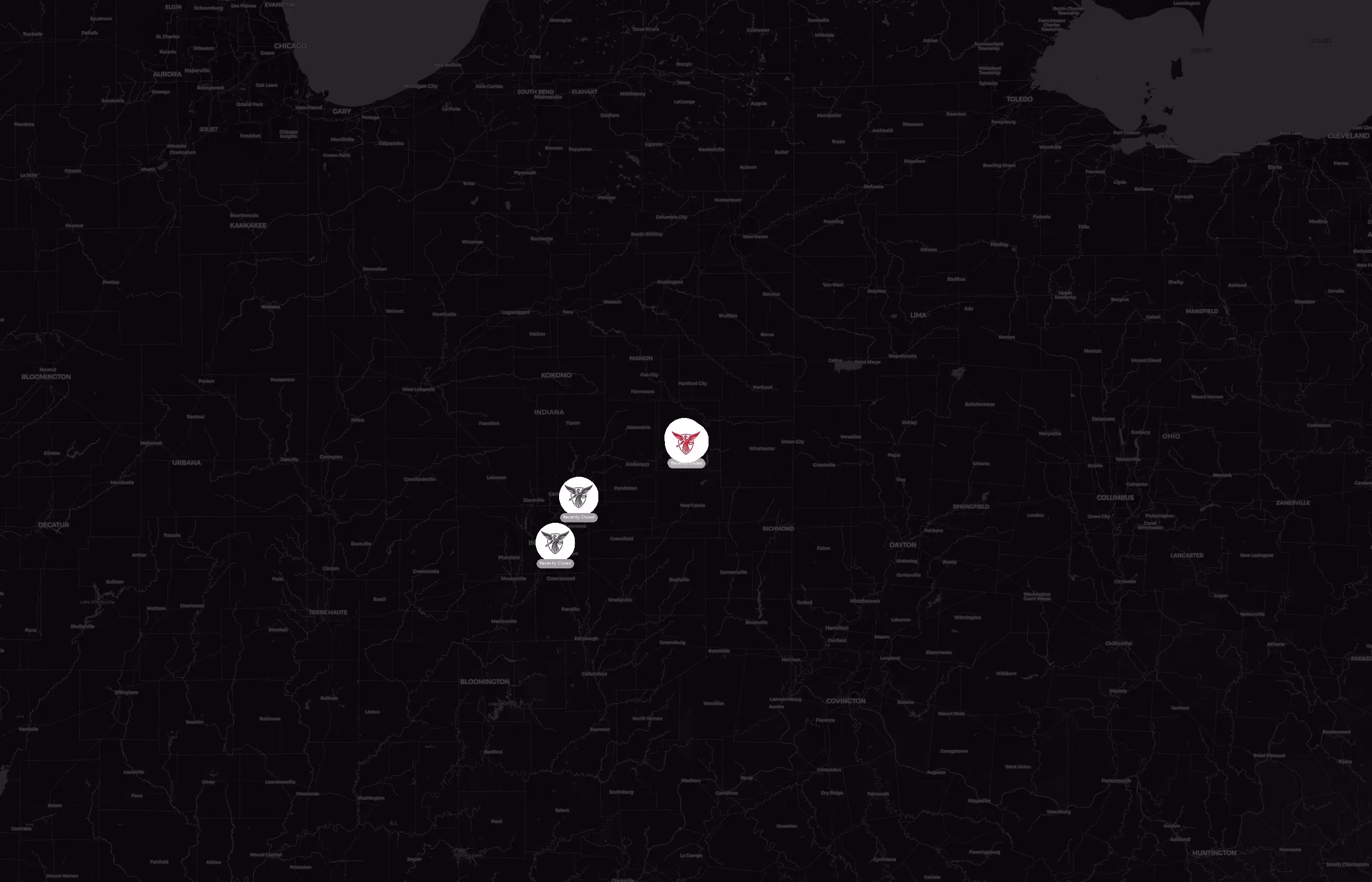 Ball State University city distribution