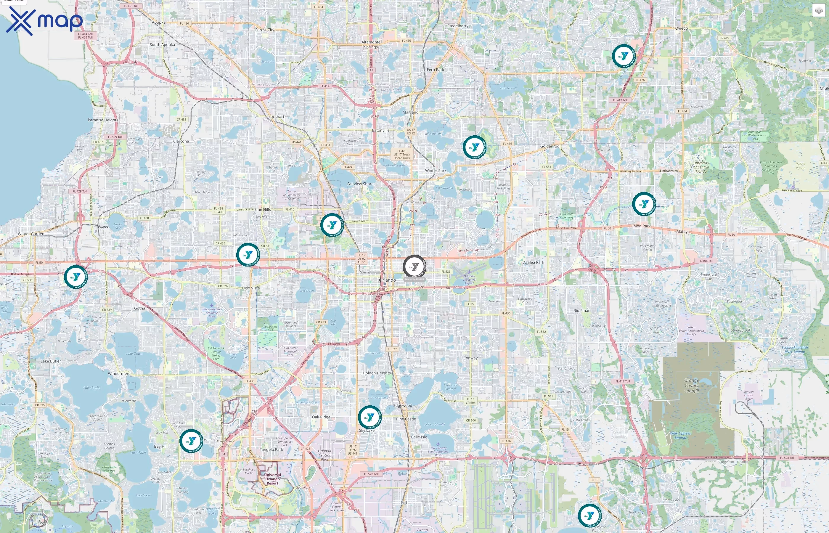 YMCA of Central Florida traffic data