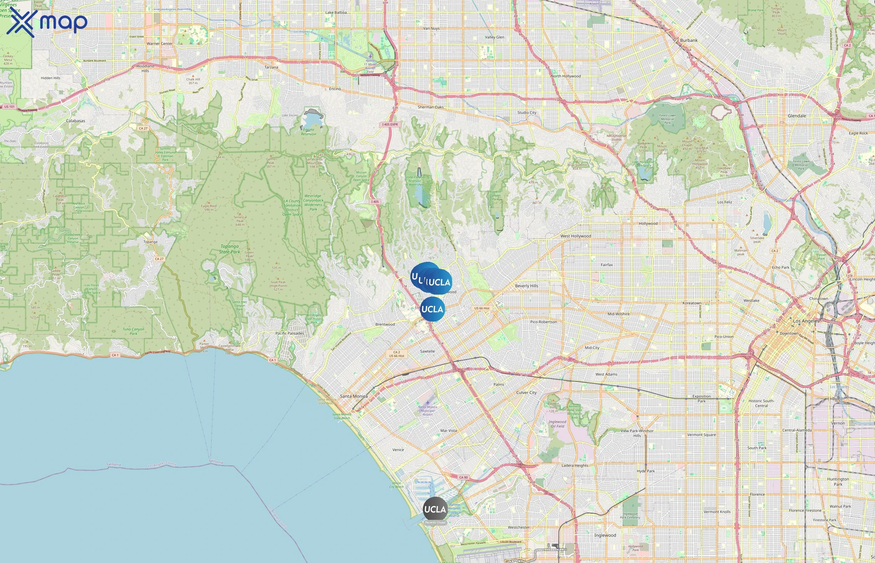 UCLA Recreation area coverage