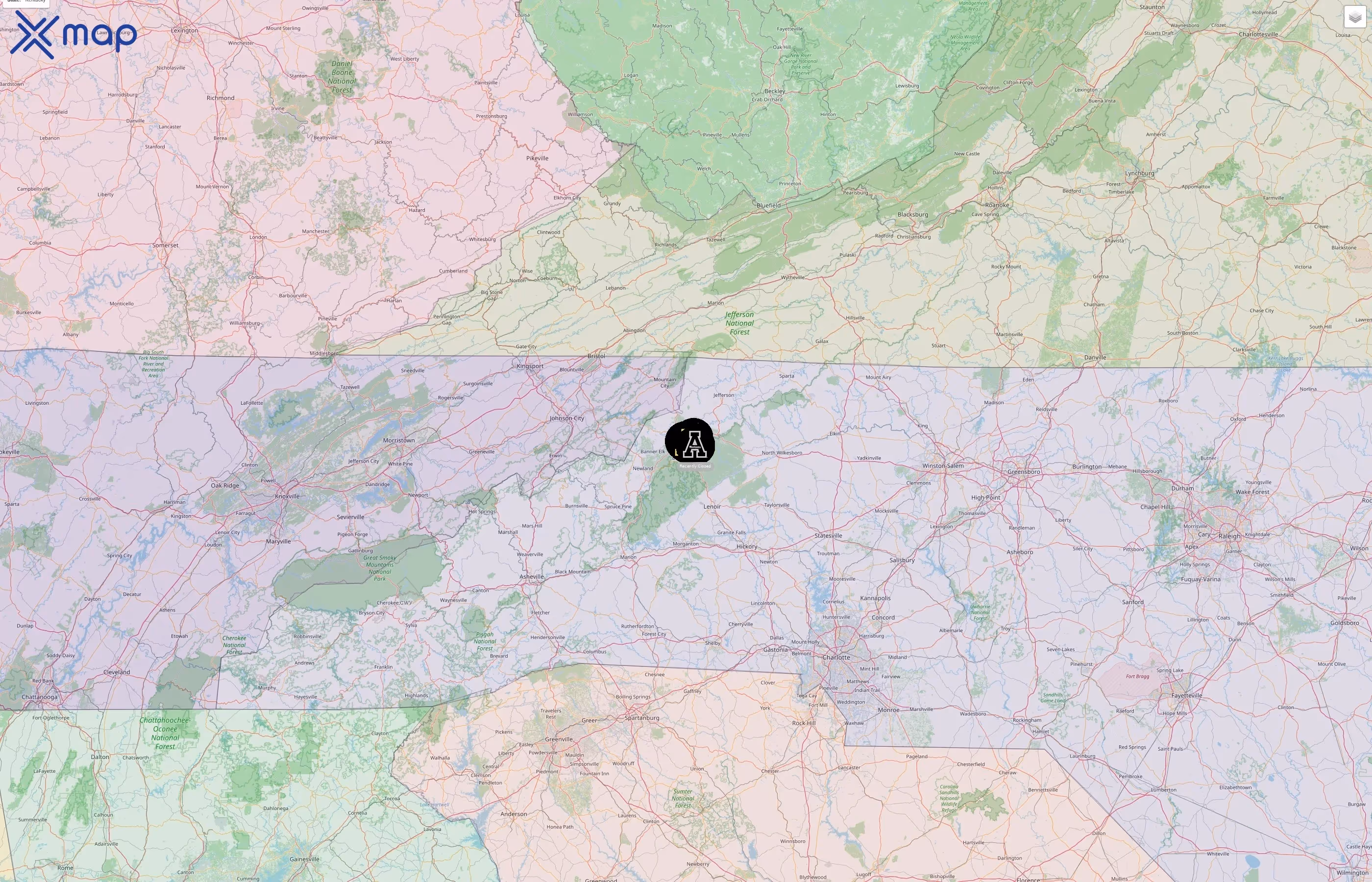 Appalachian State University street hotspots