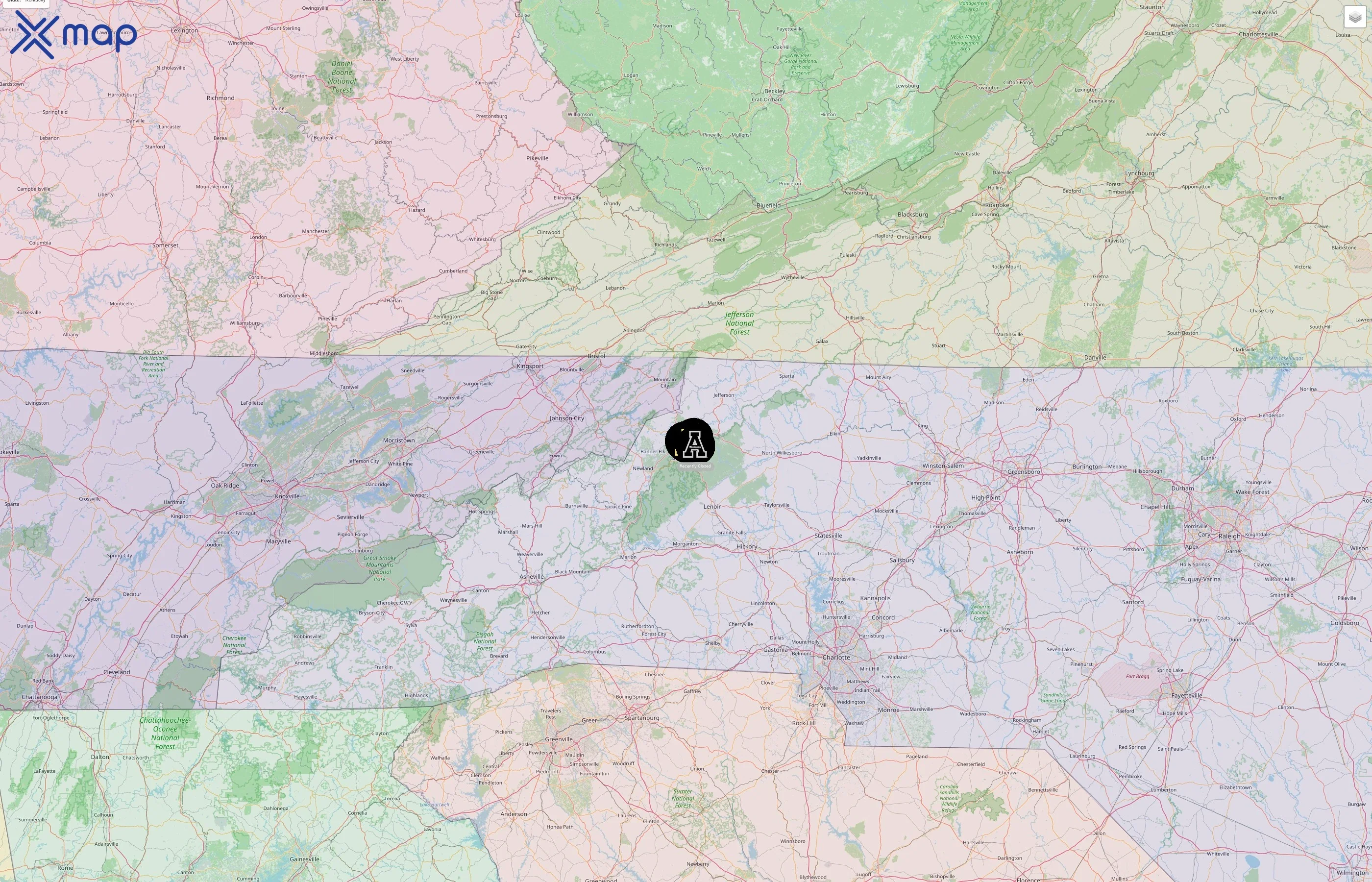Appalachian State University street hotspots