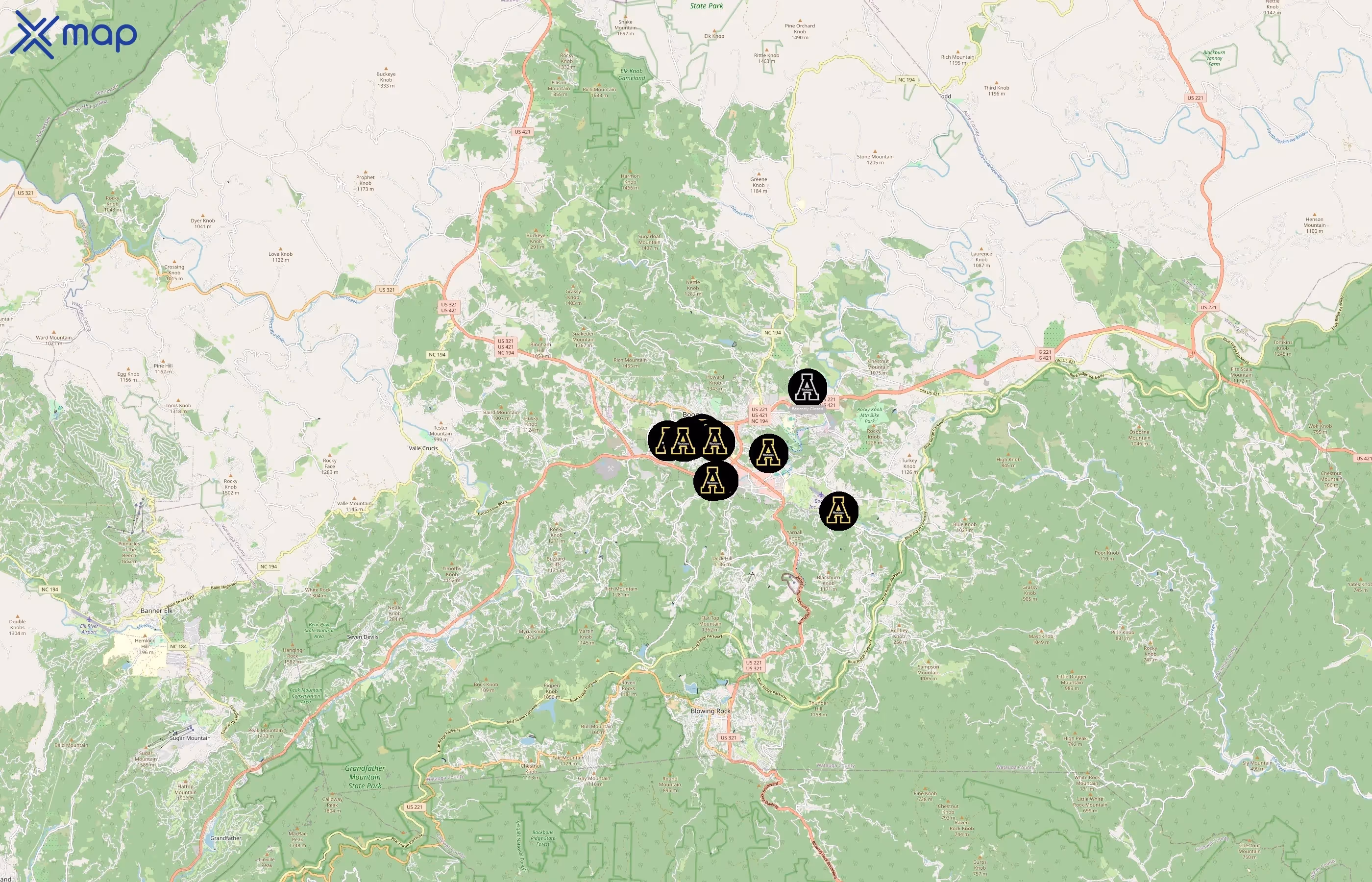 Appalachian State University area coverage