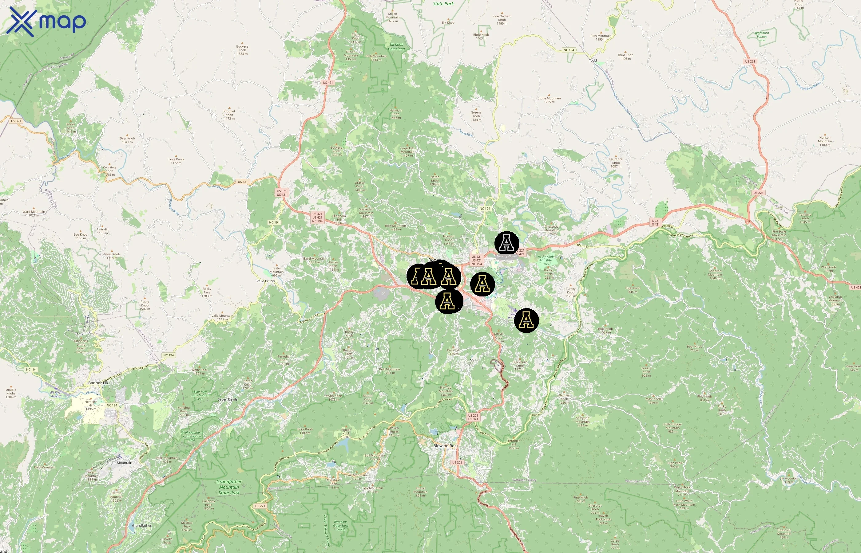 Appalachian State University area coverage