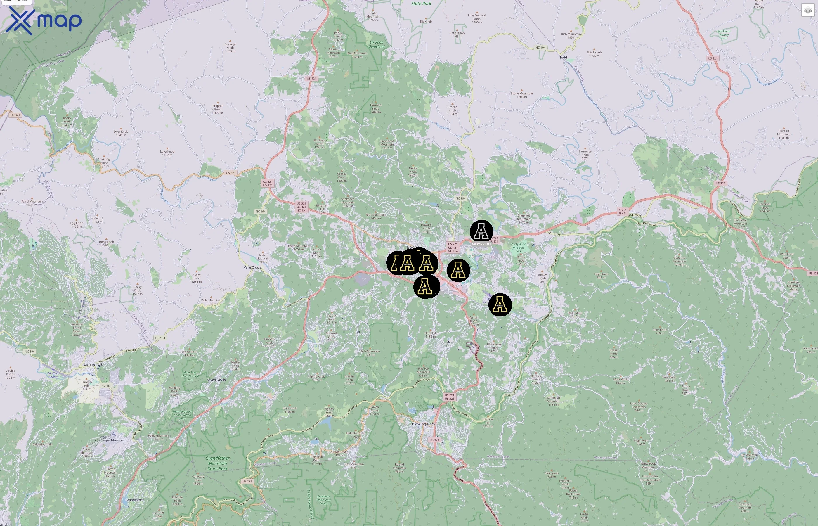 Appalachian State University traffic data