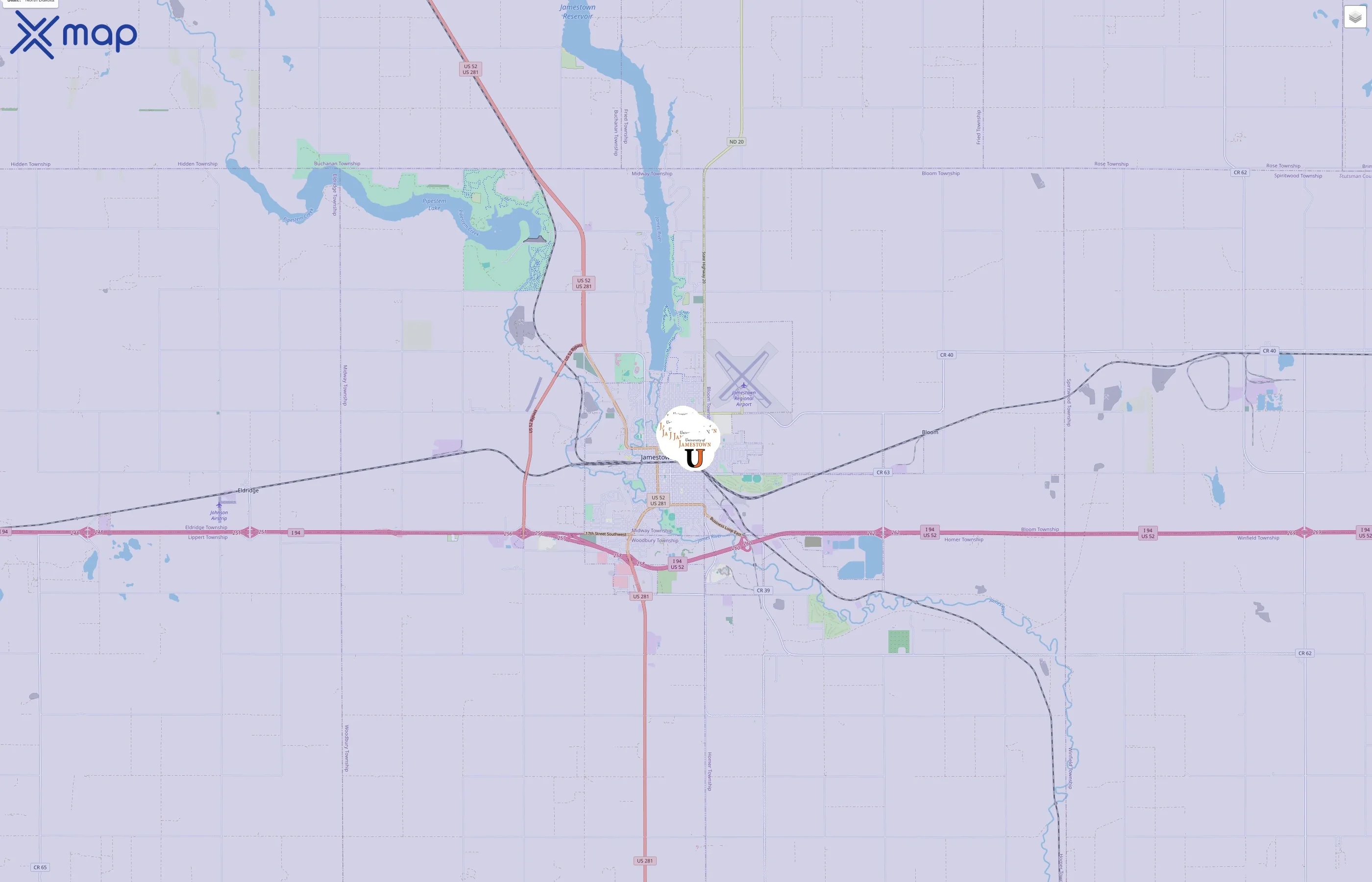 University of Jamestown traffic data