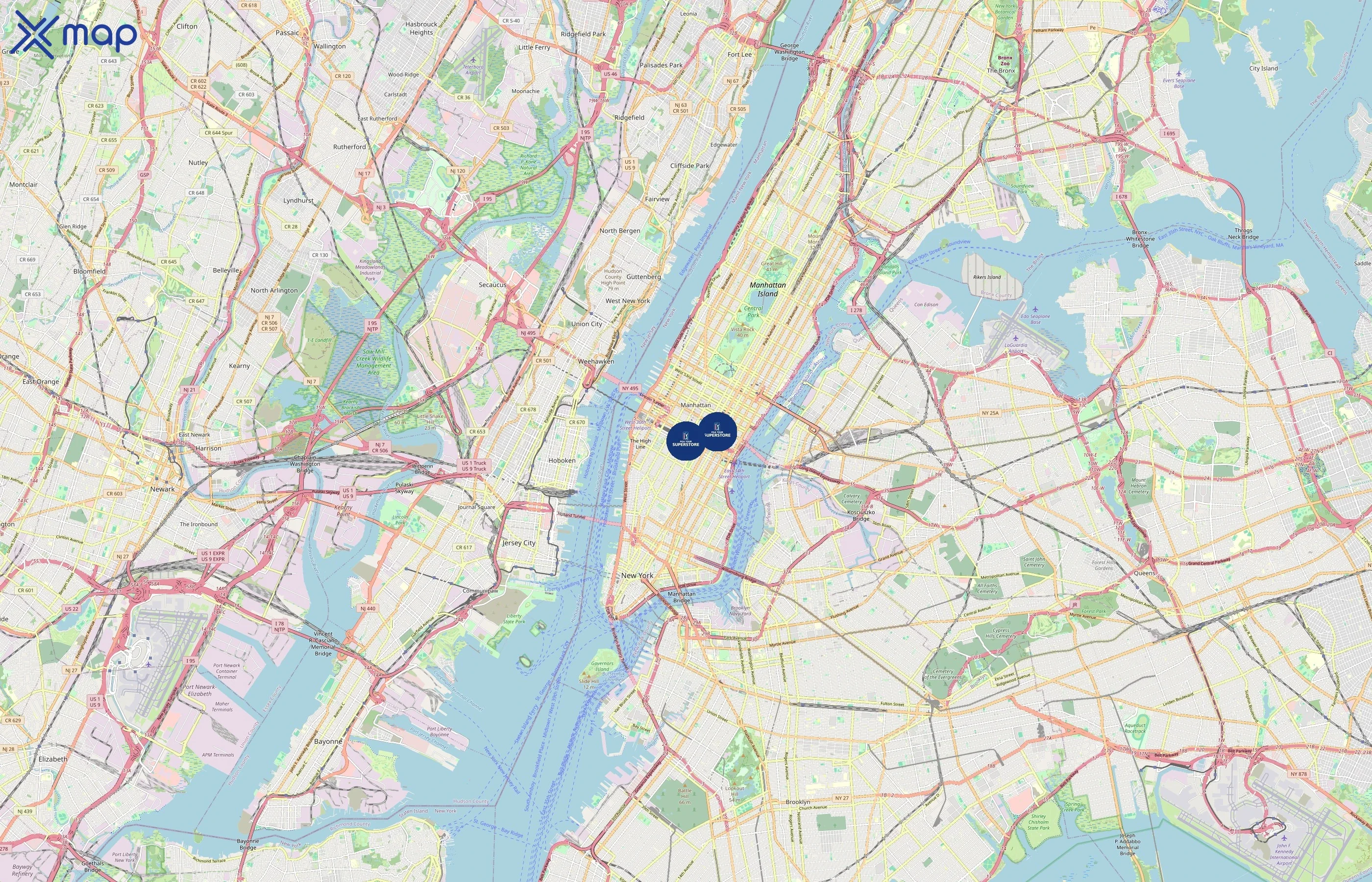 PGA TOUR Superstore area coverage