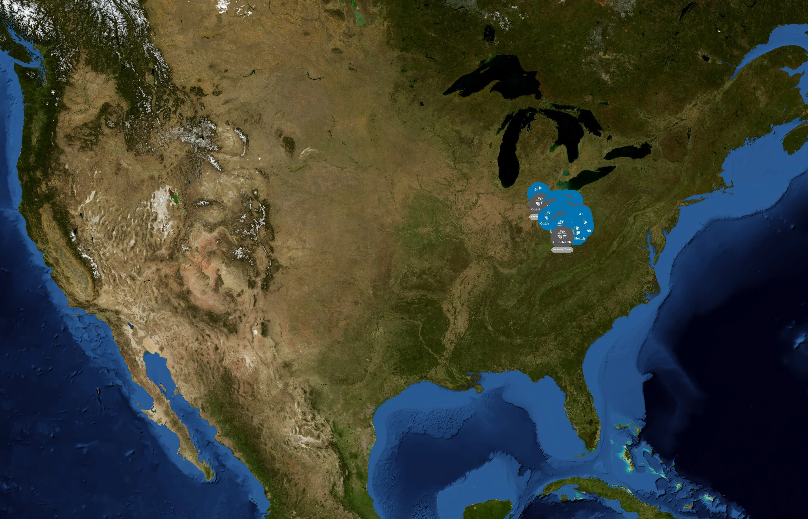OhioHealth state distribution