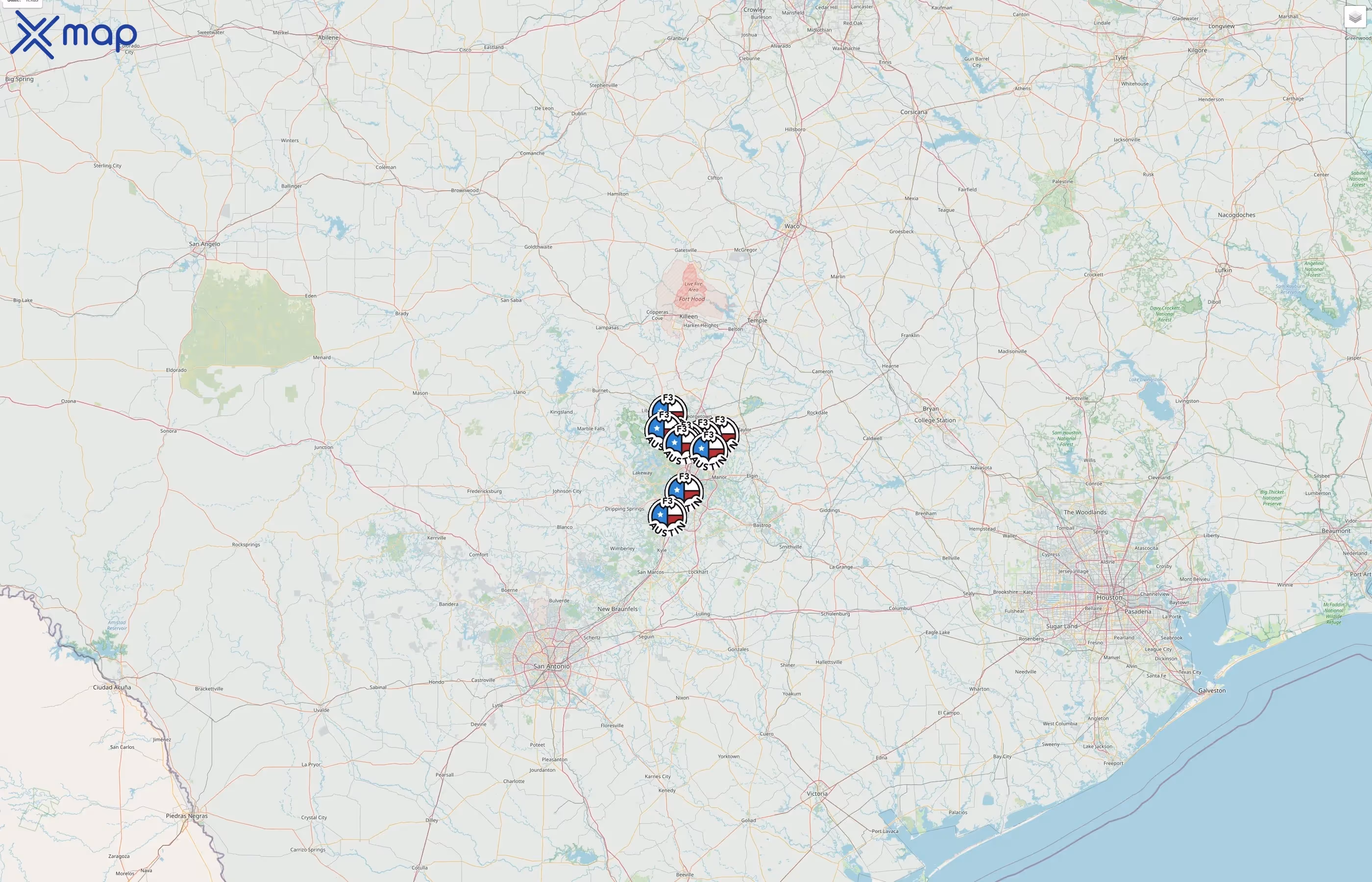 F3 Austin street hotspots