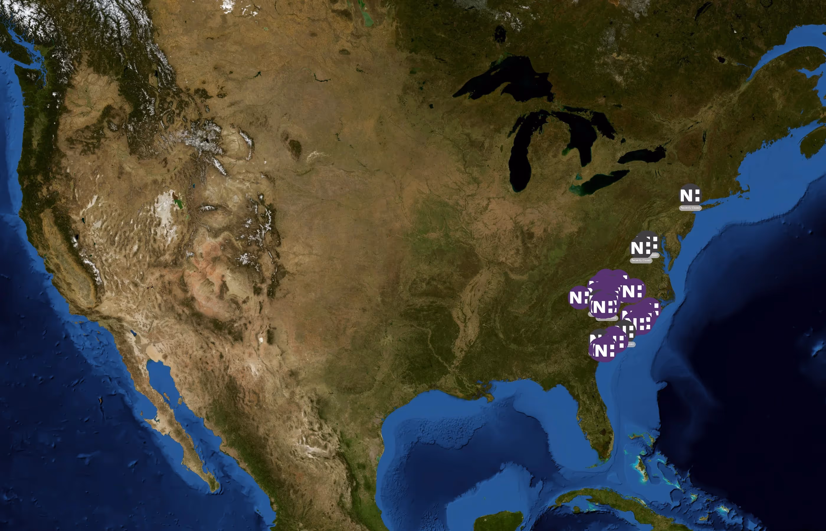 Novant Health state distribution