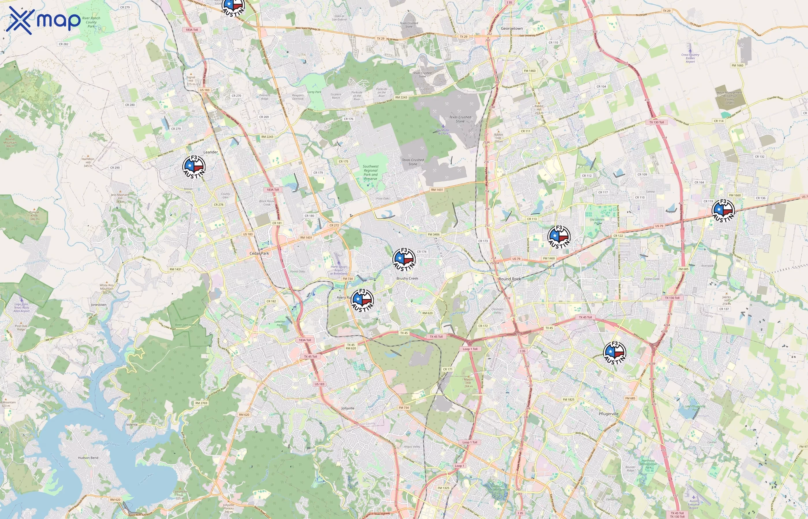 F3 Austin area coverage