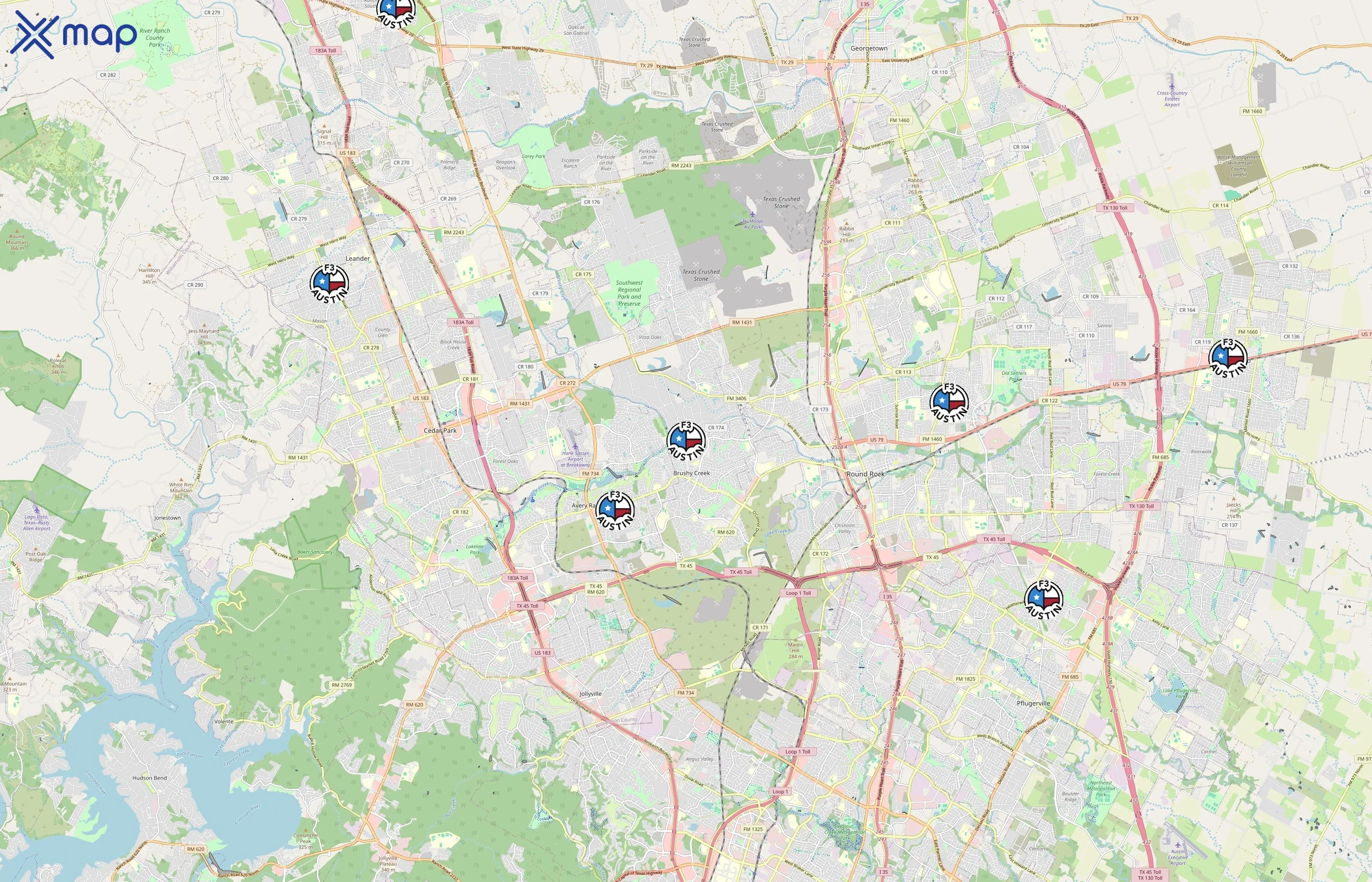 F3 Austin area coverage