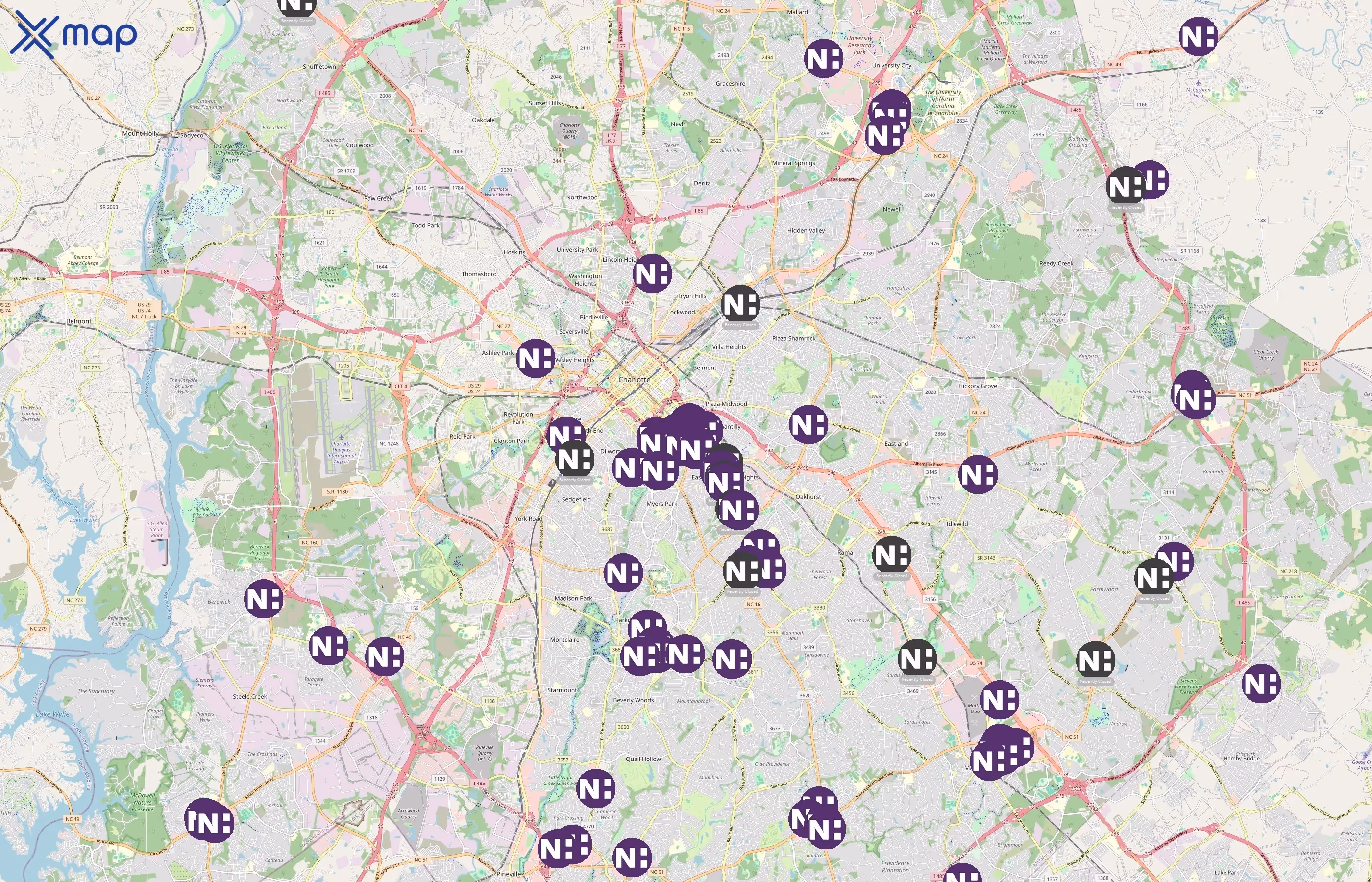 Novant Health area coverage