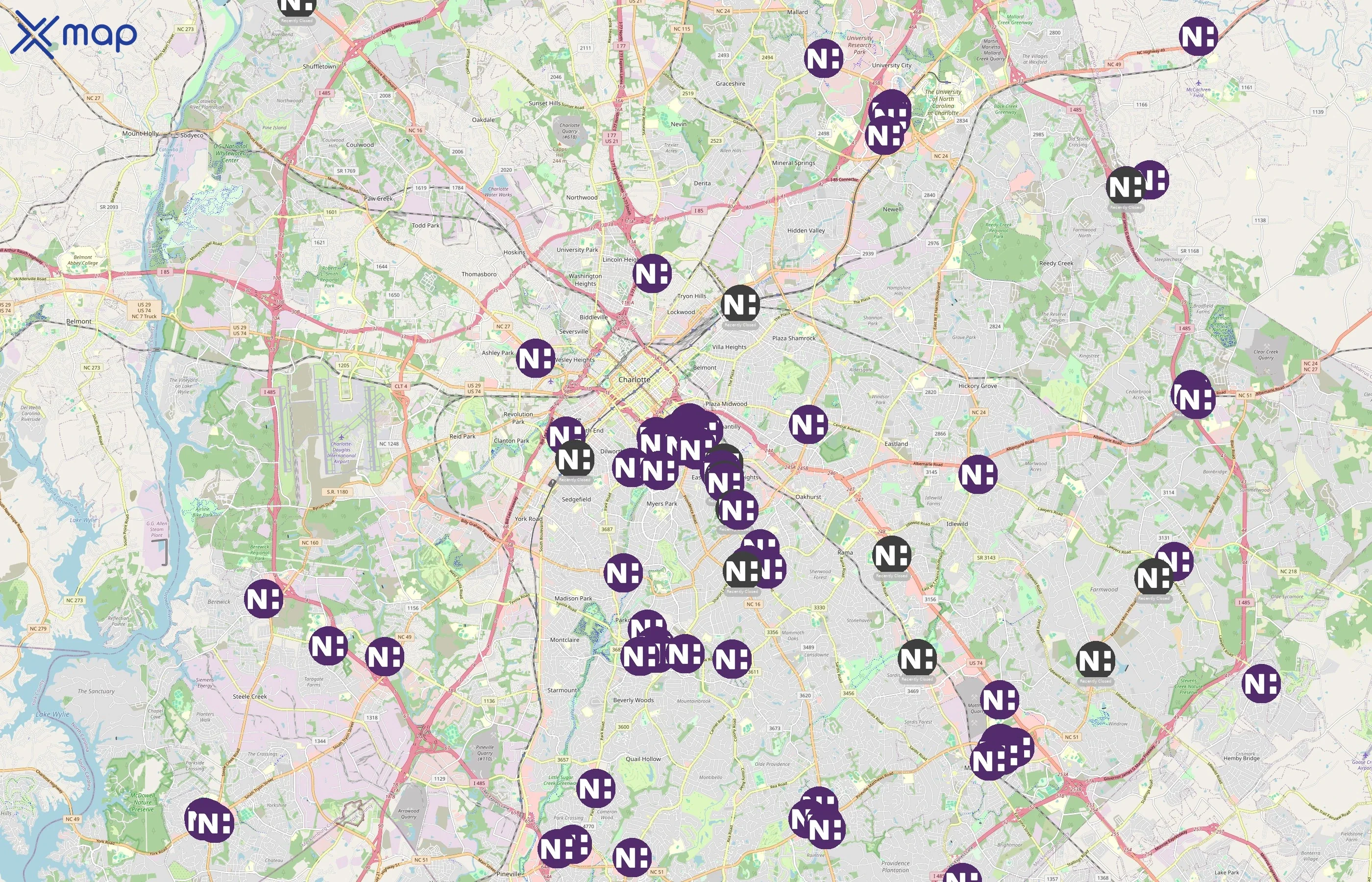 Novant Health area coverage