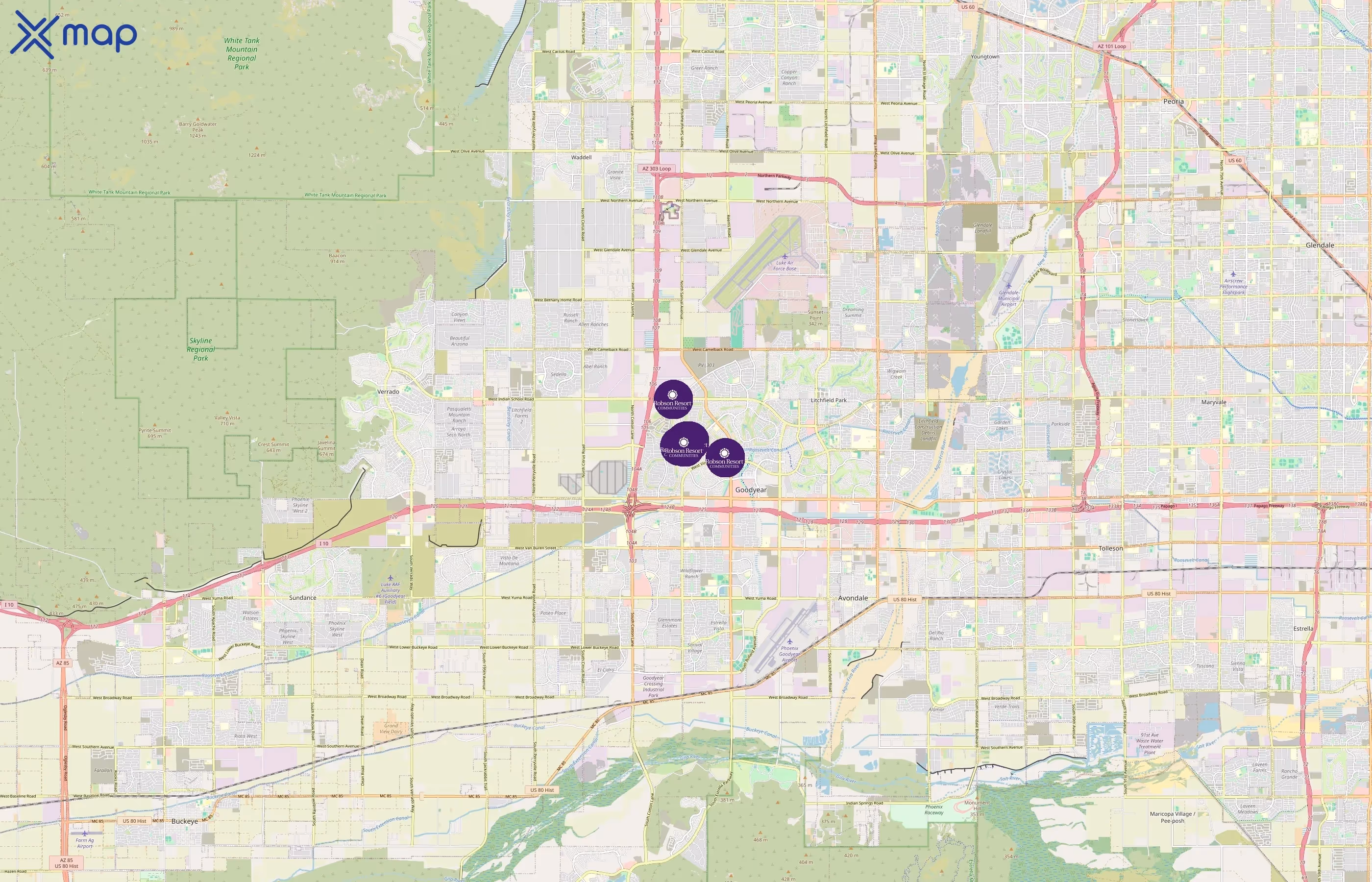 Robson Communities area coverage