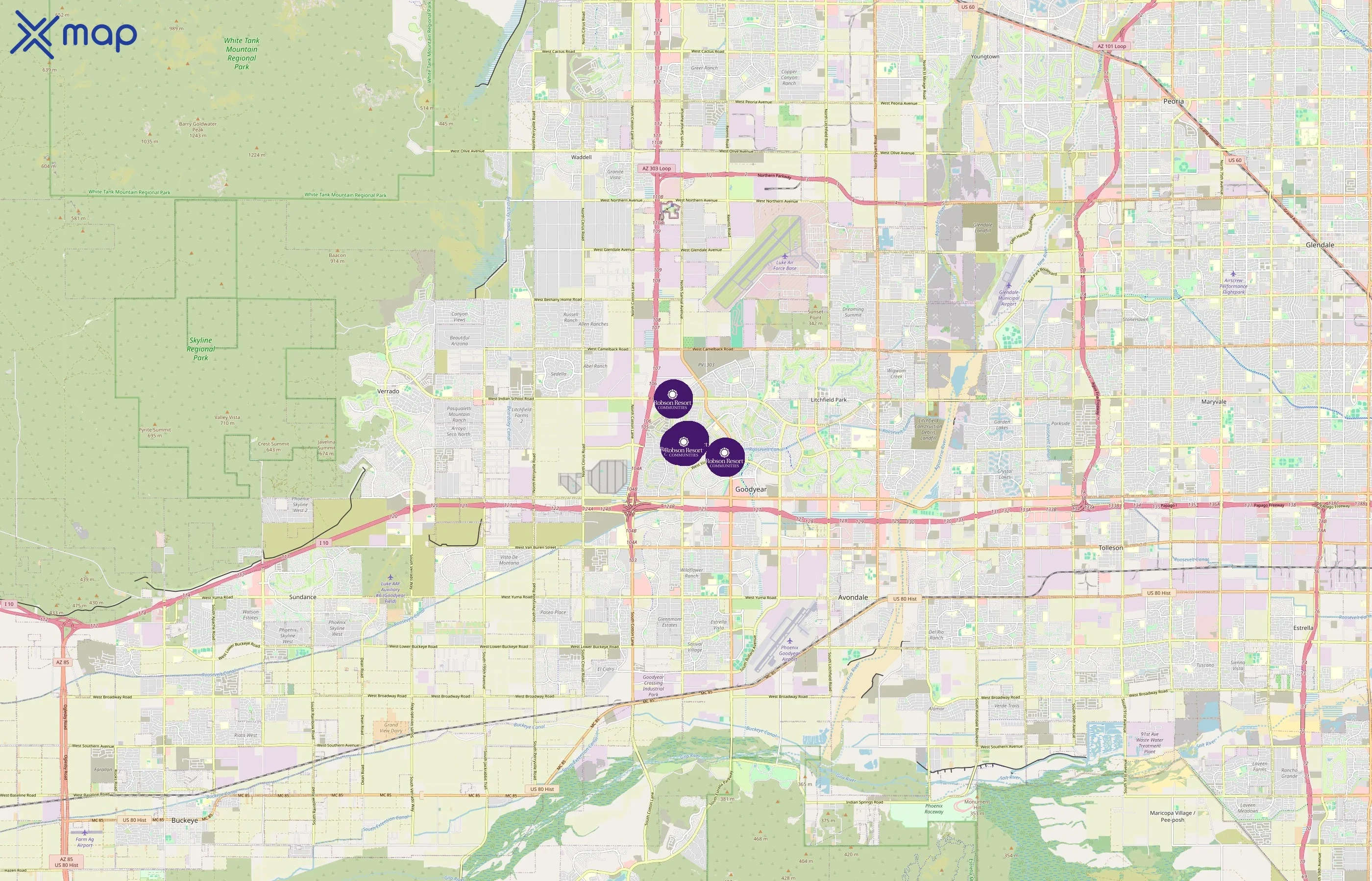 Robson Communities area coverage