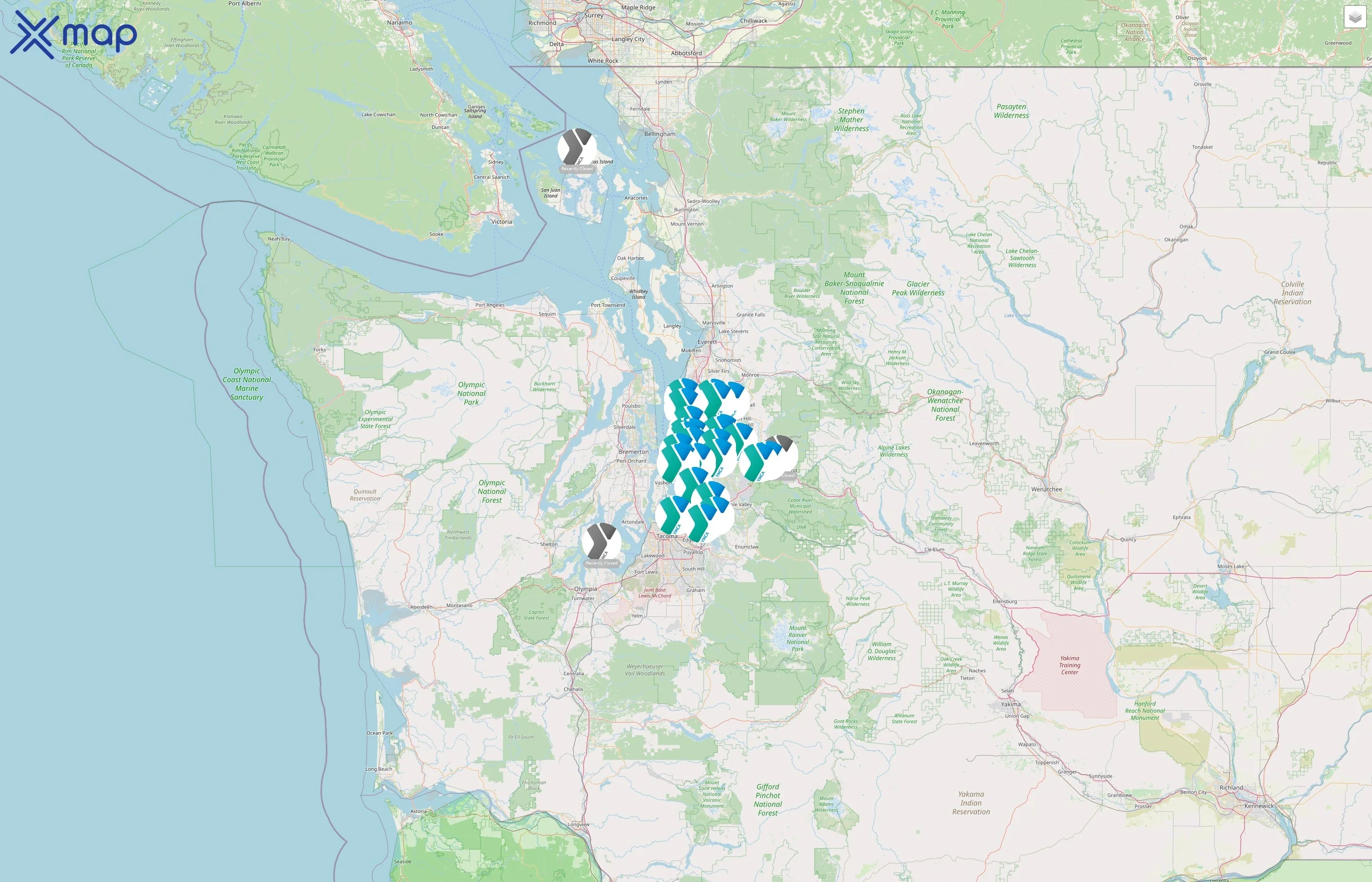 YMCA Seattle street hotspots