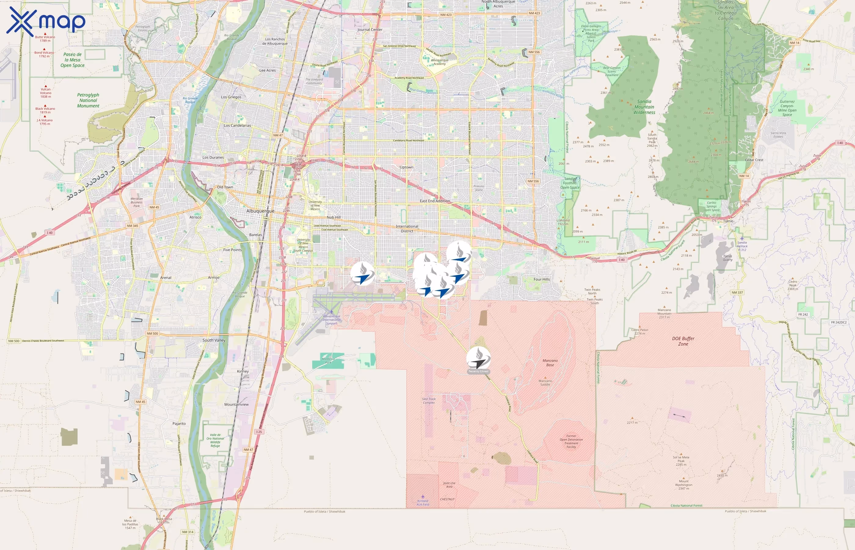 Kirtland Air Force Base area coverage