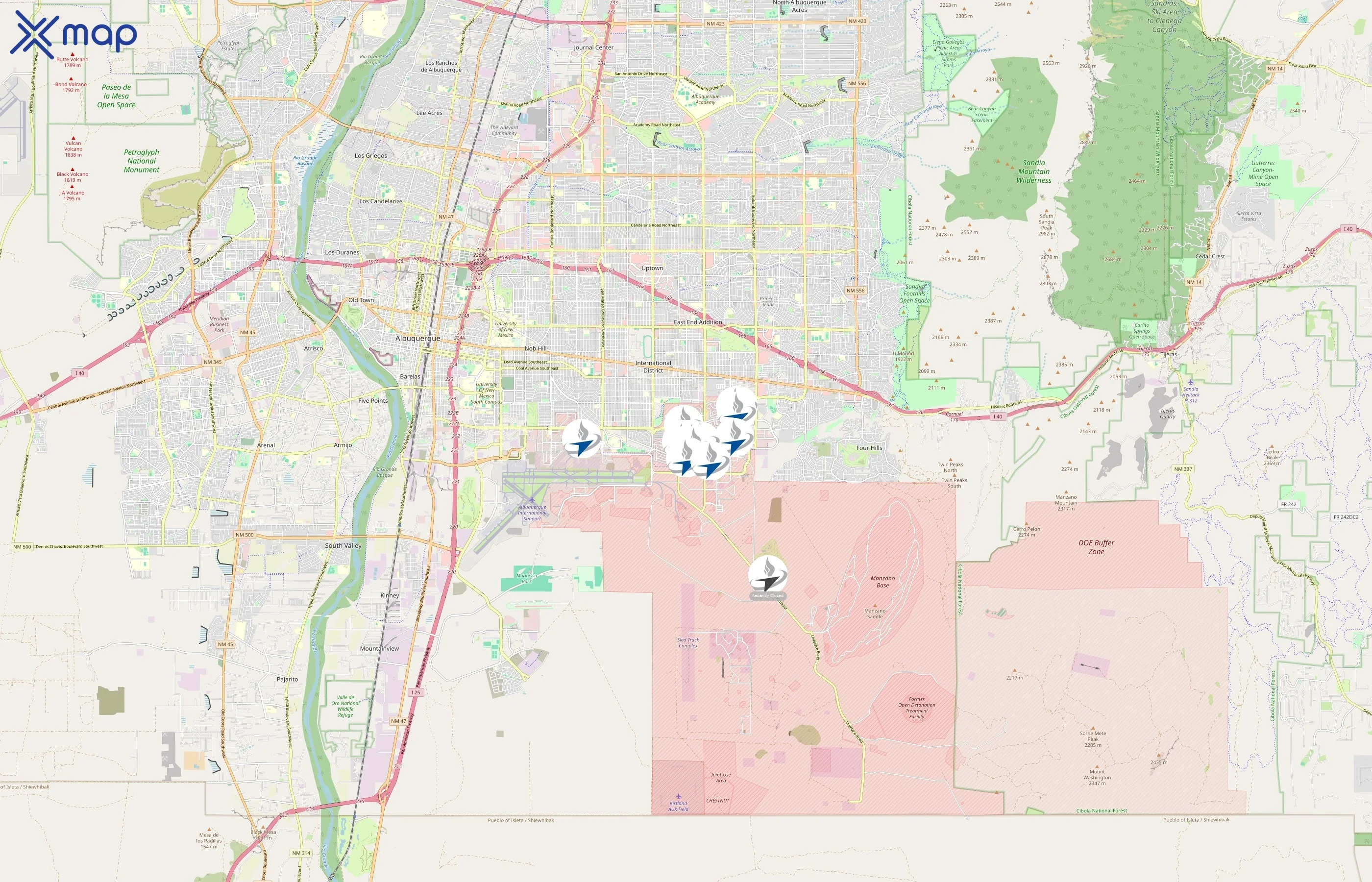 Kirtland Air Force Base area coverage