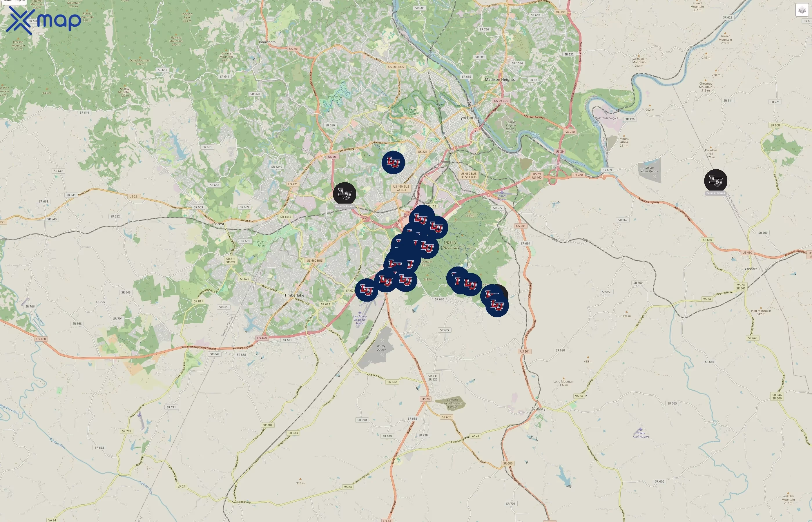Liberty University traffic data