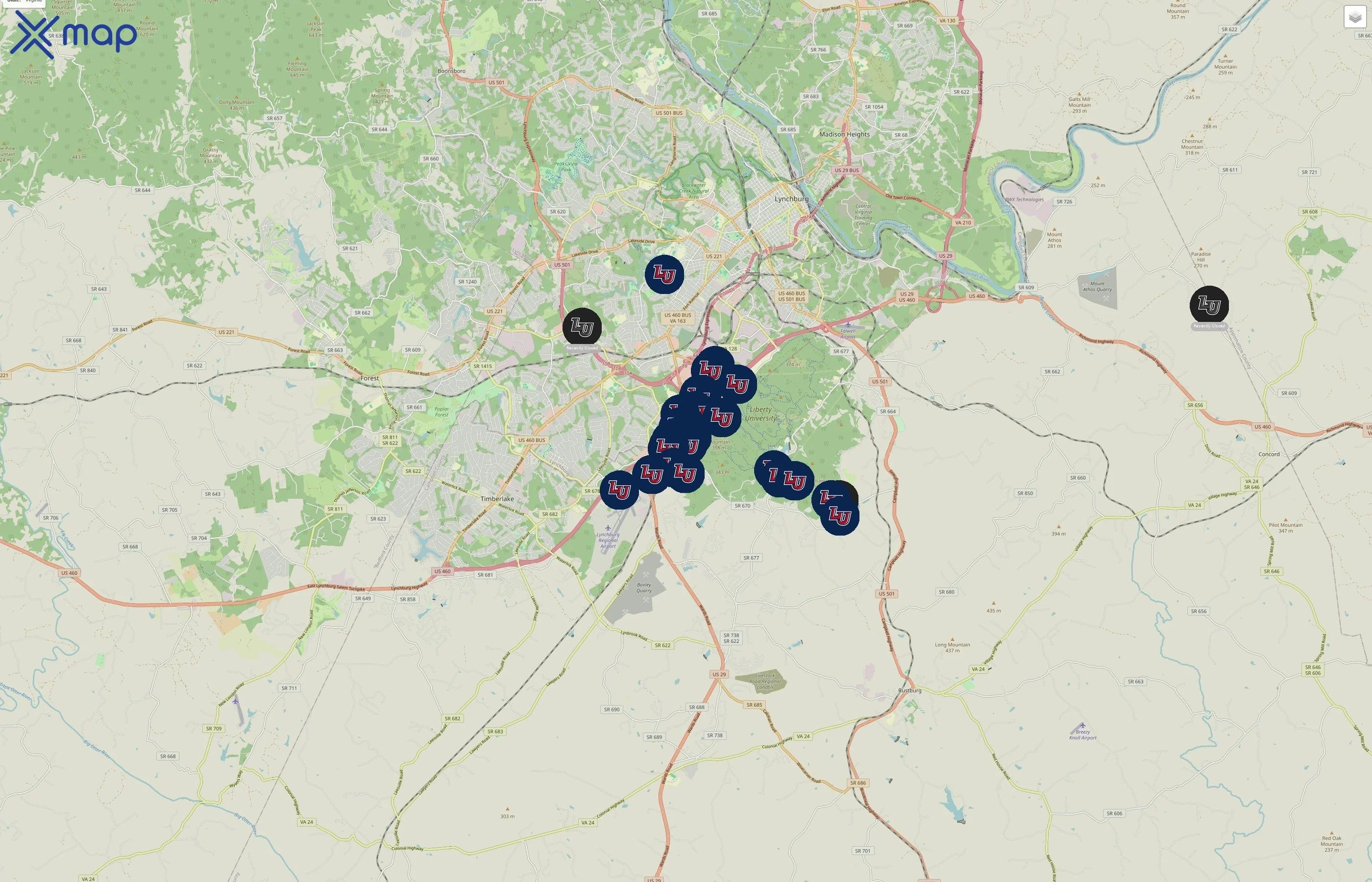 Liberty University traffic data