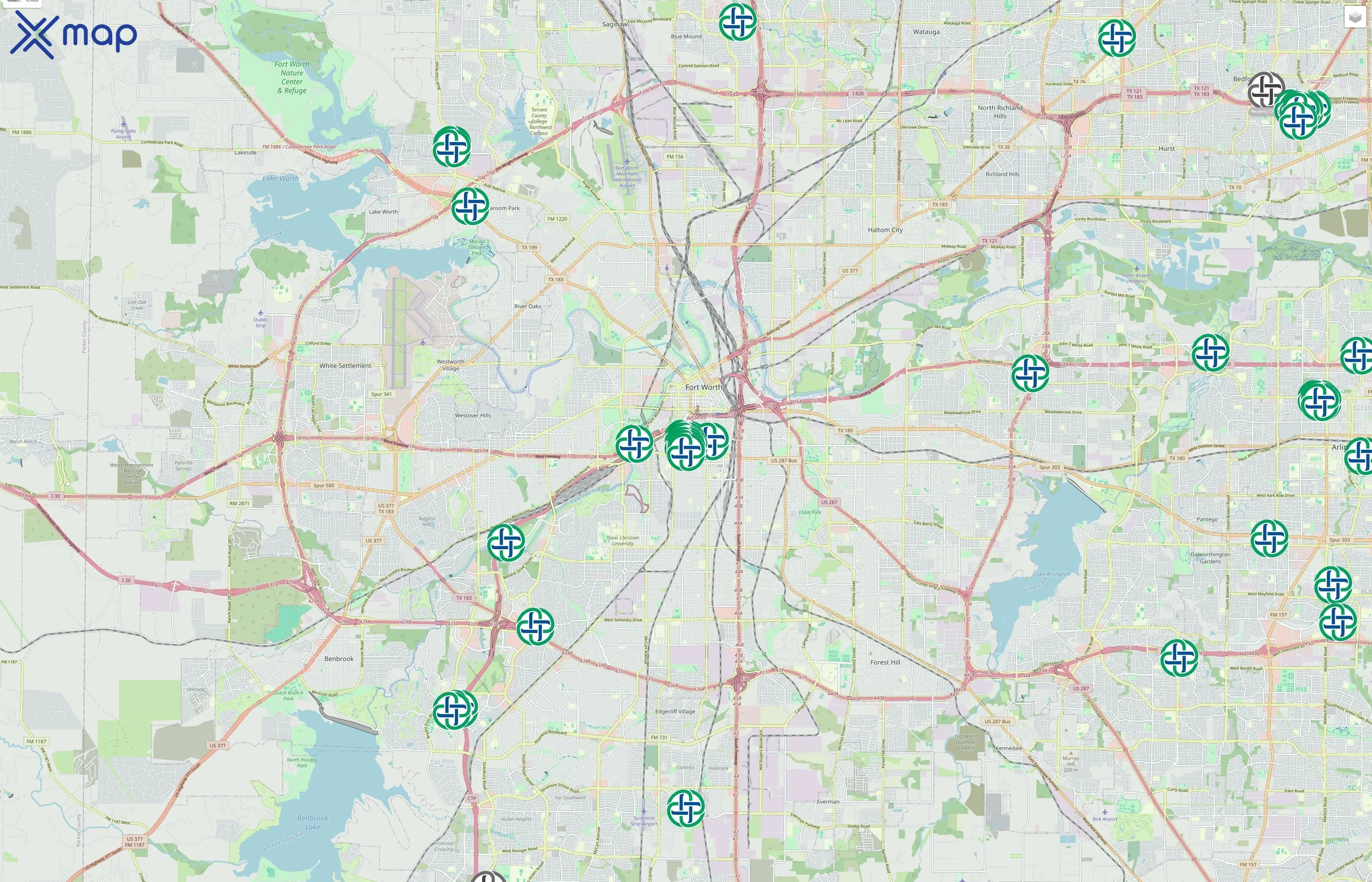 Texas Health Resources traffic data