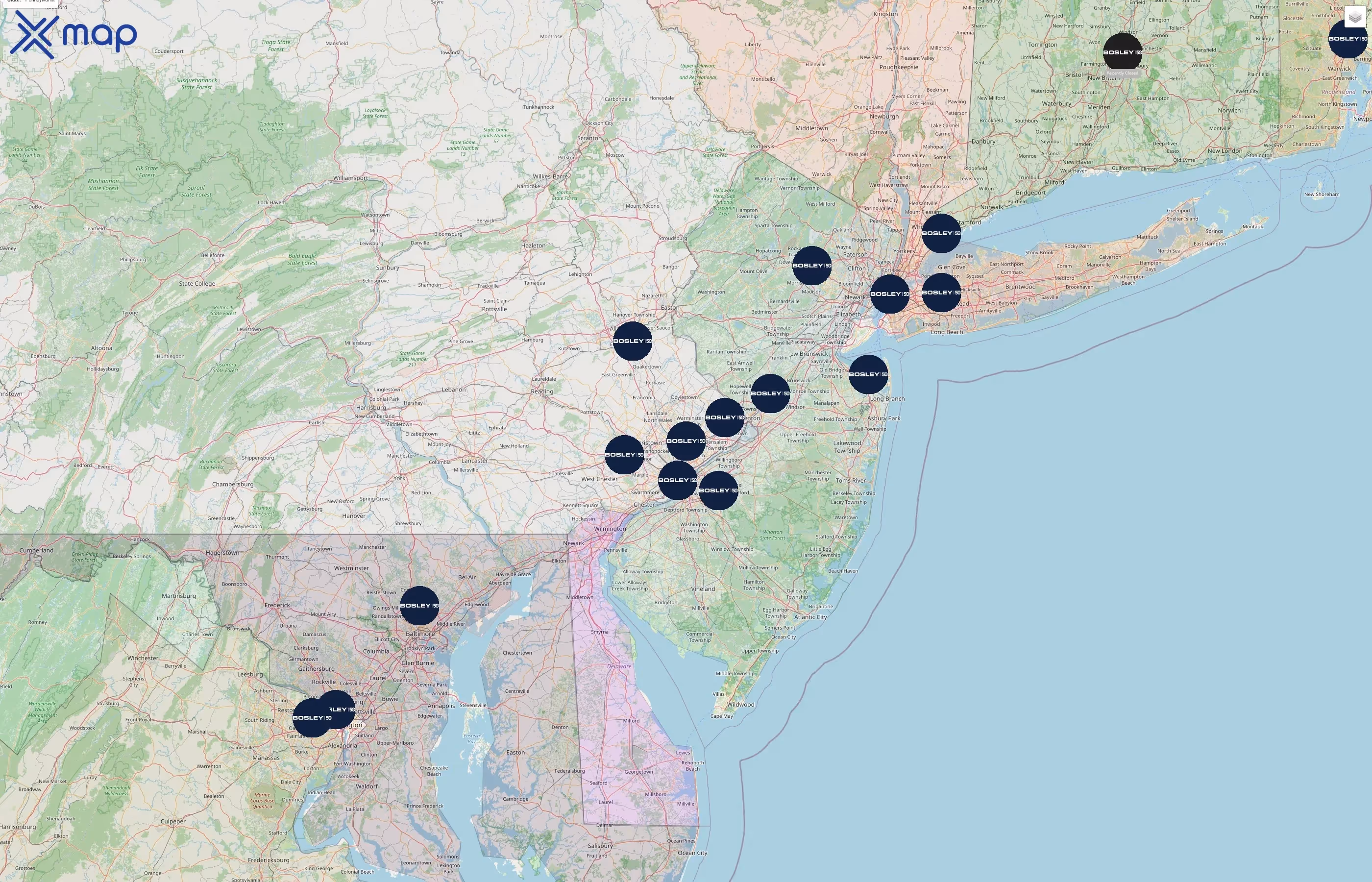 Bosley street hotspots