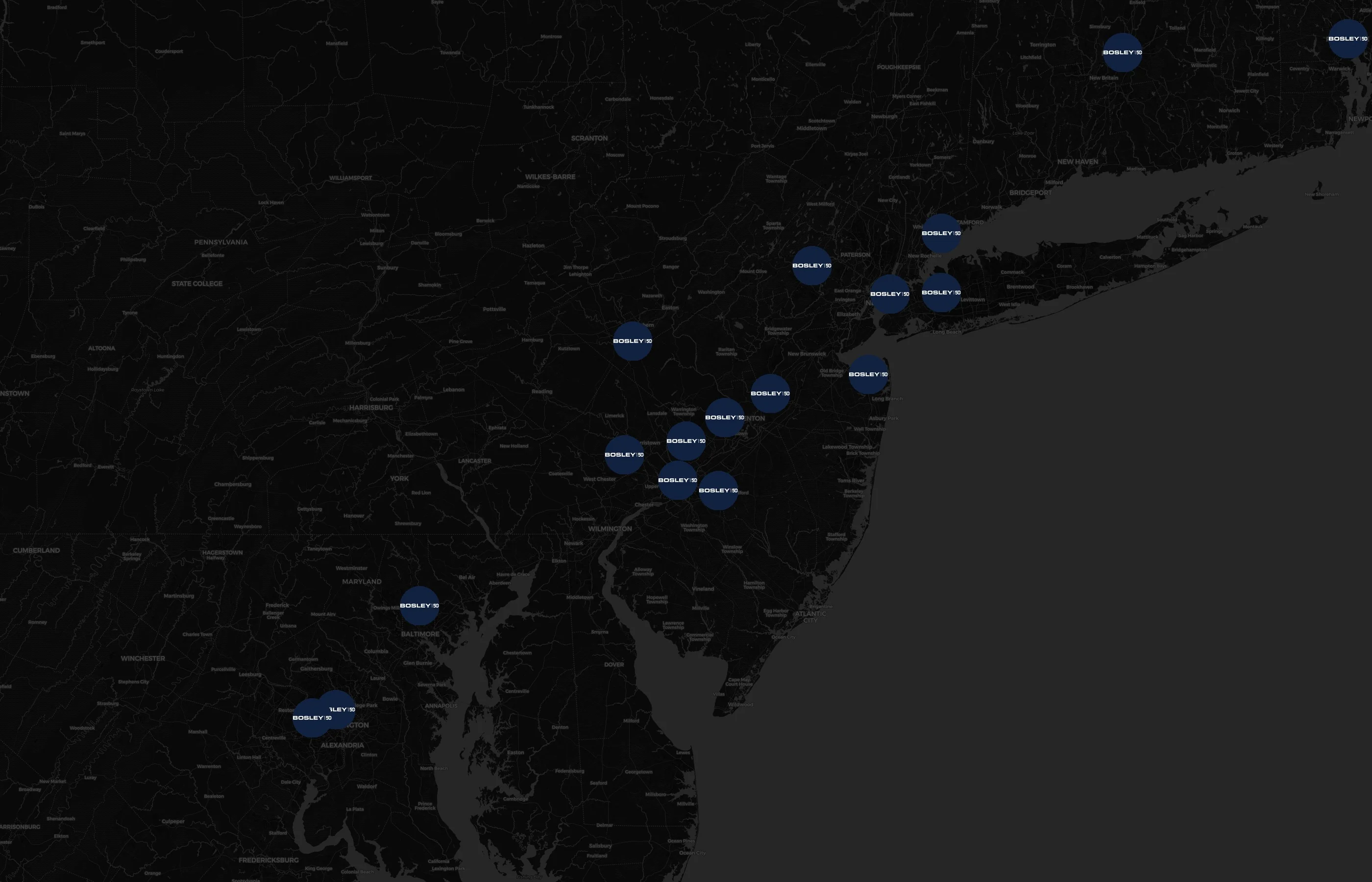 Bosley city distribution