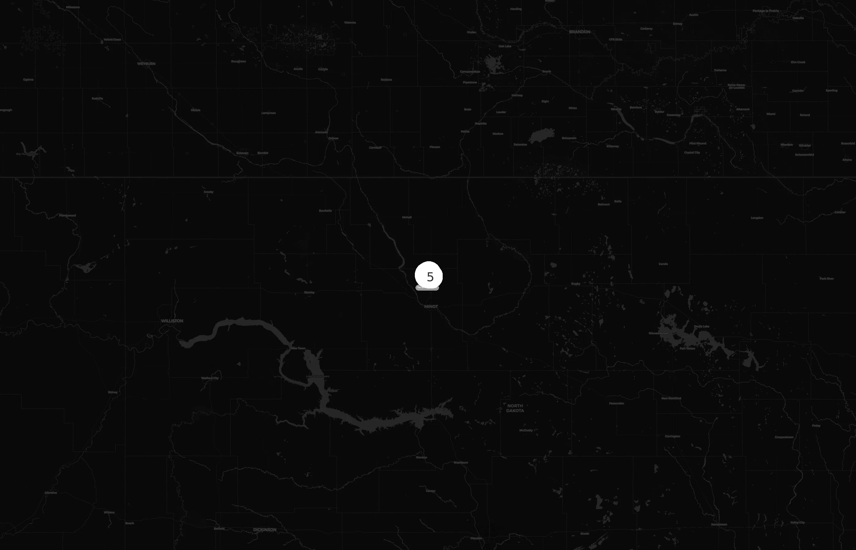 Minot Air Force Base city distribution