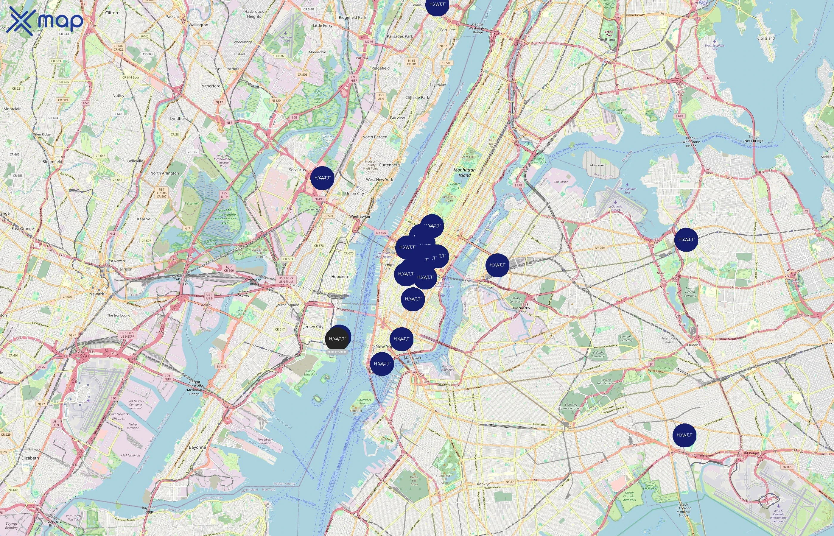 Hyatt Hotels Corporation area coverage