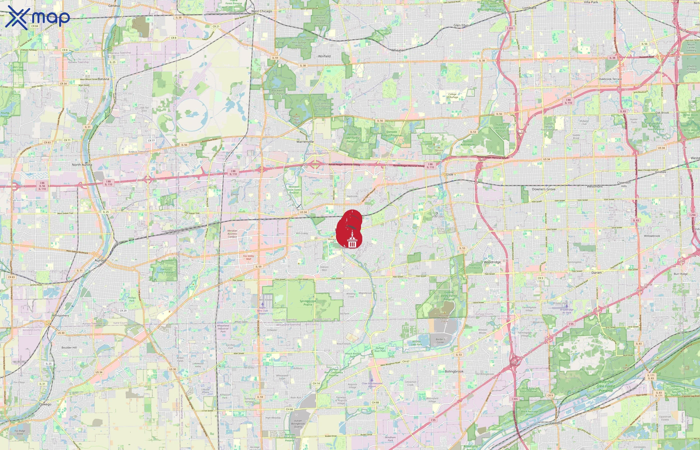 North Central College area coverage