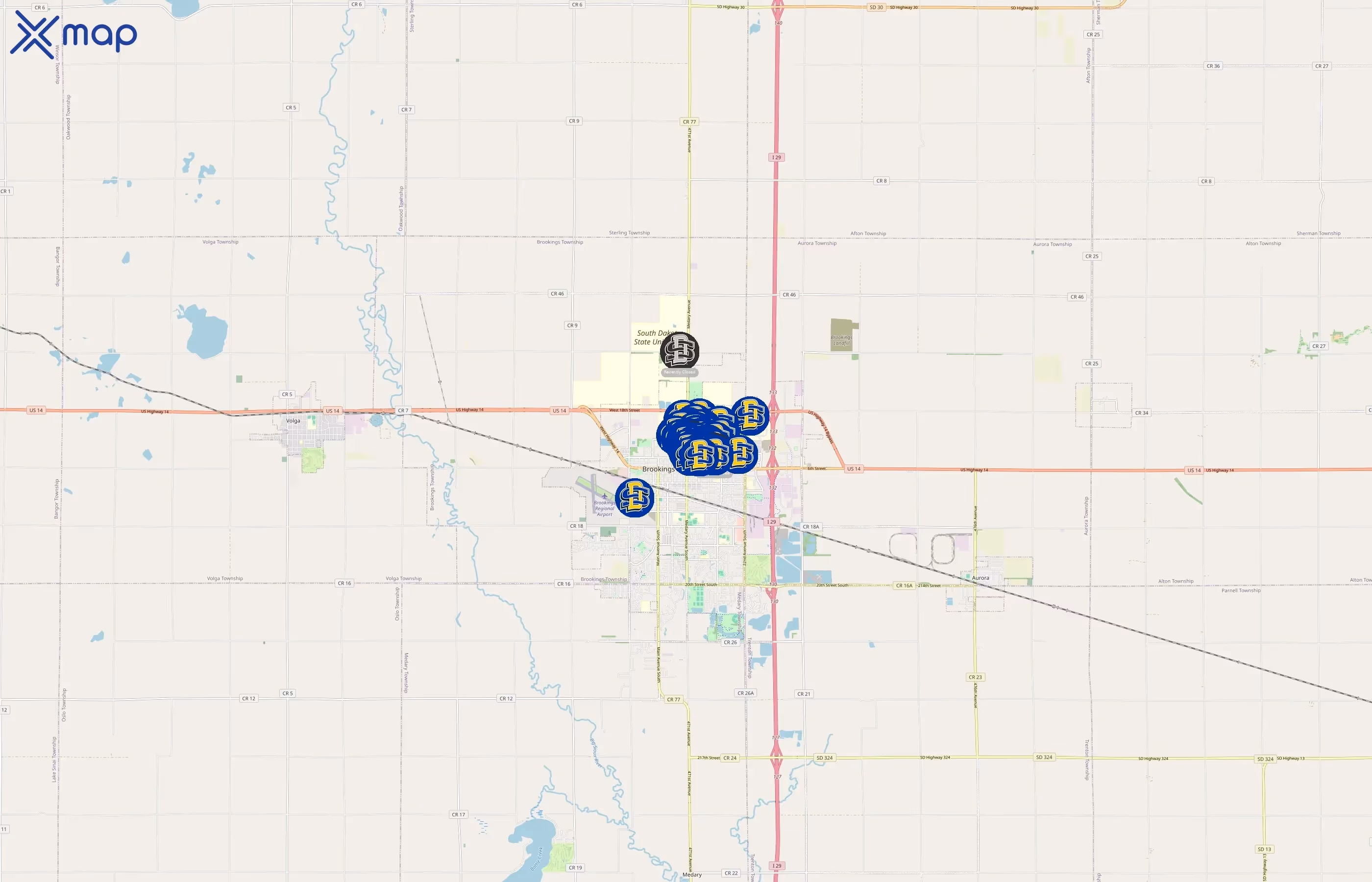 South Dakota State University area coverage