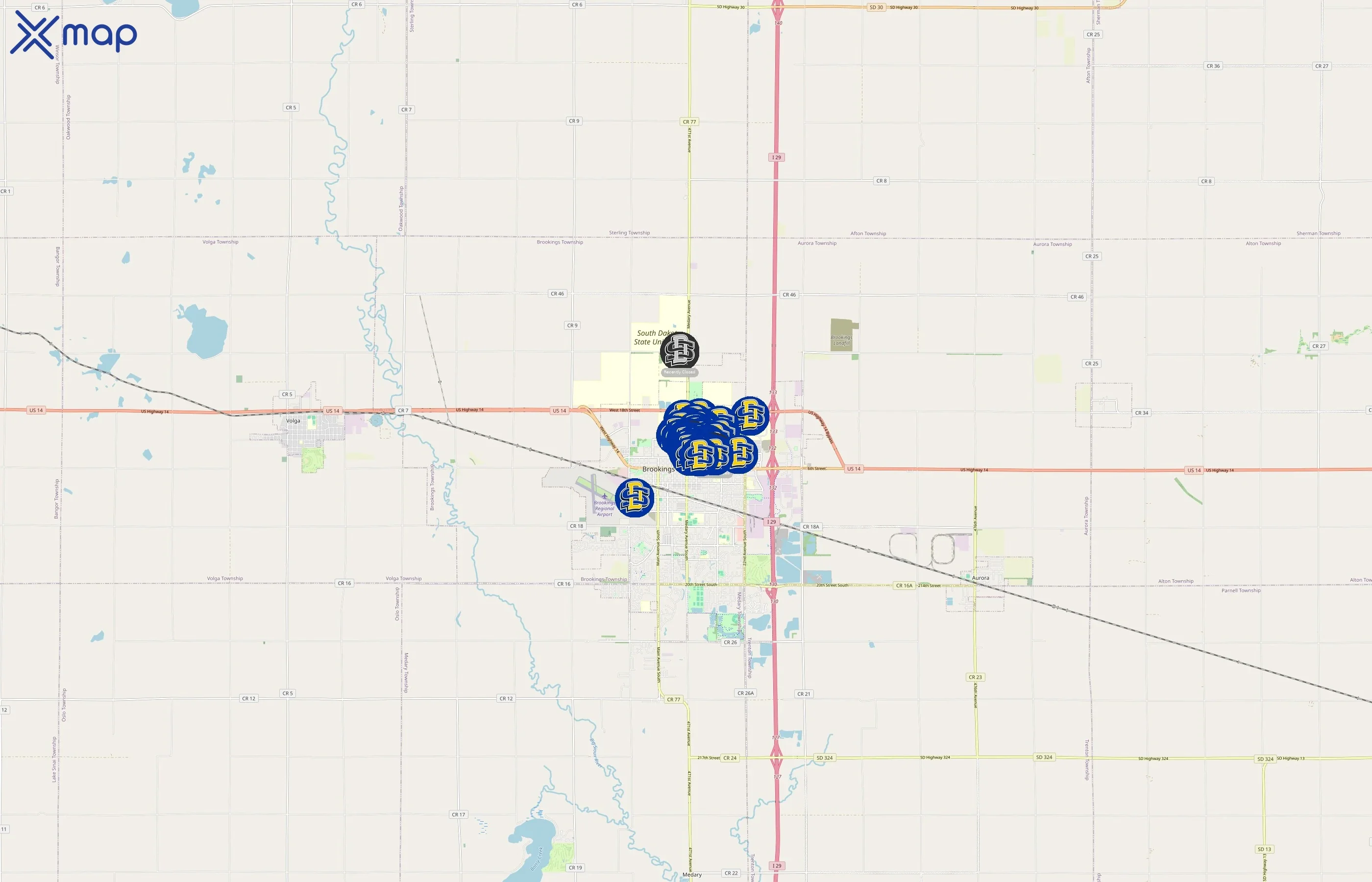 South Dakota State University area coverage
