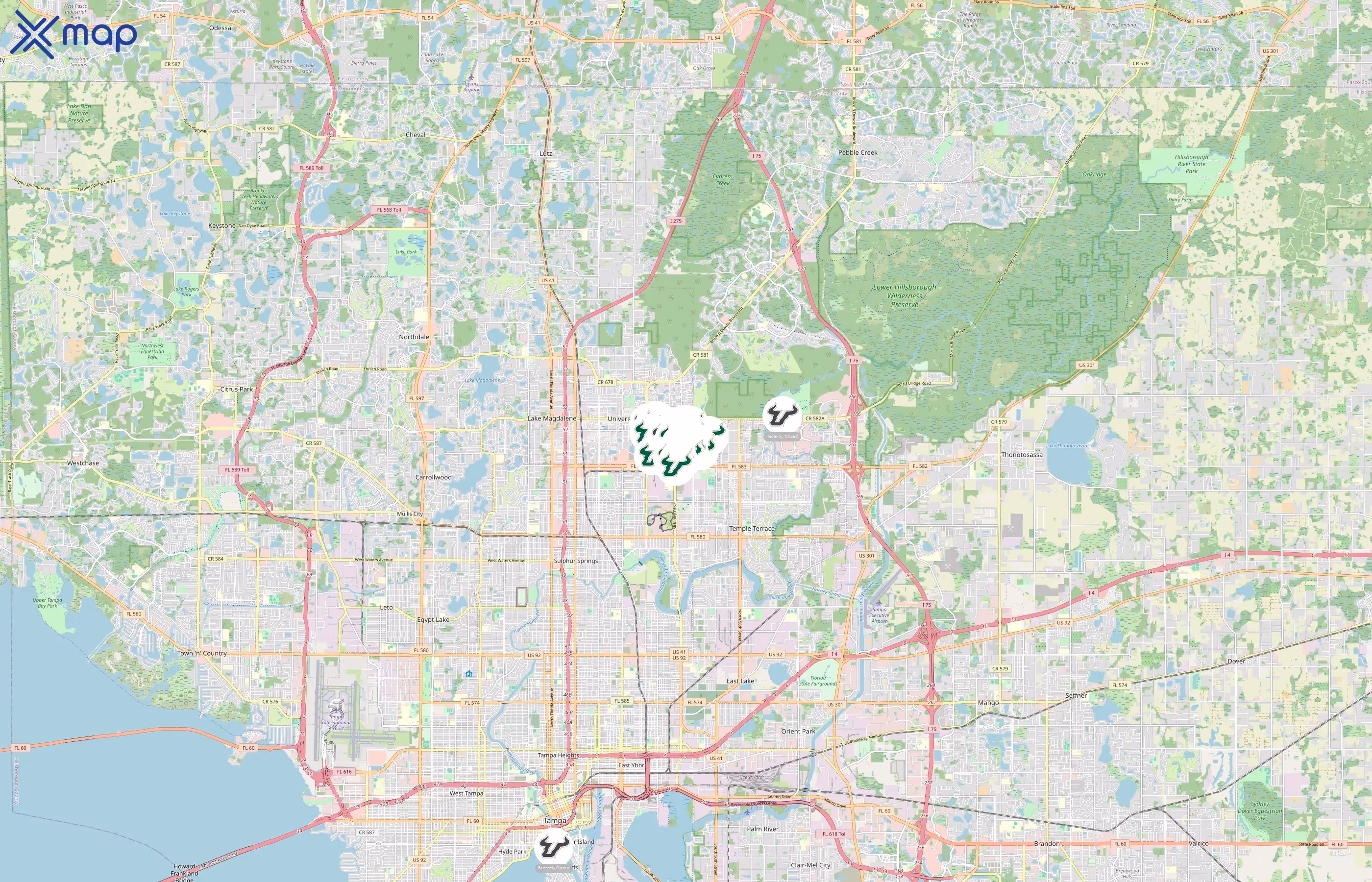 University of South Florida area coverage