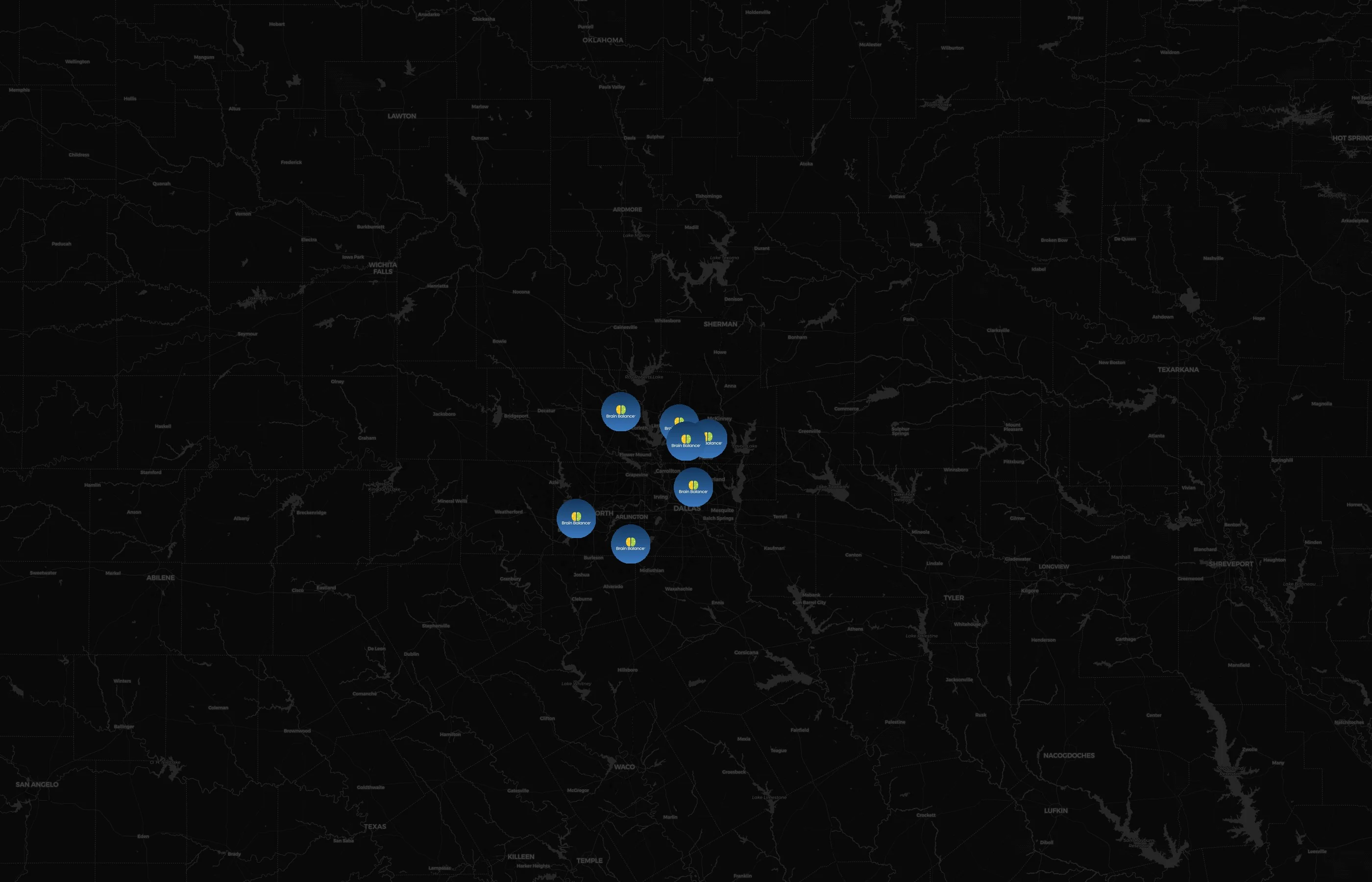 Brain Balance city distribution