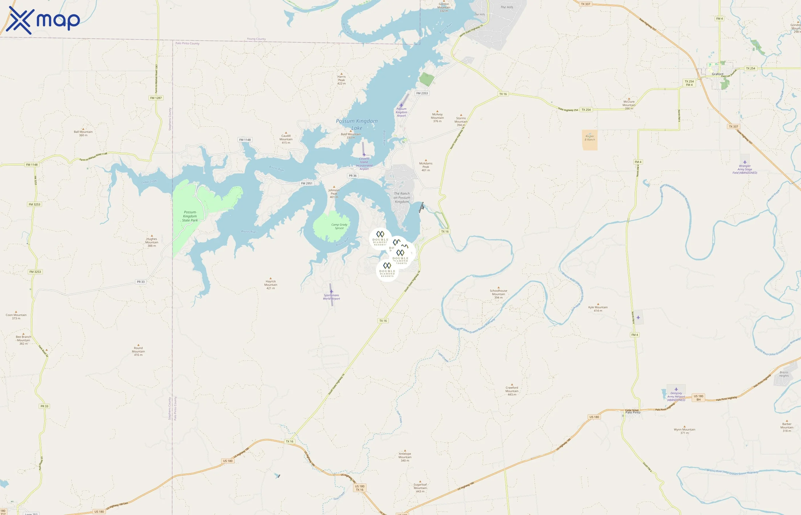 Double Diamond Resorts area coverage