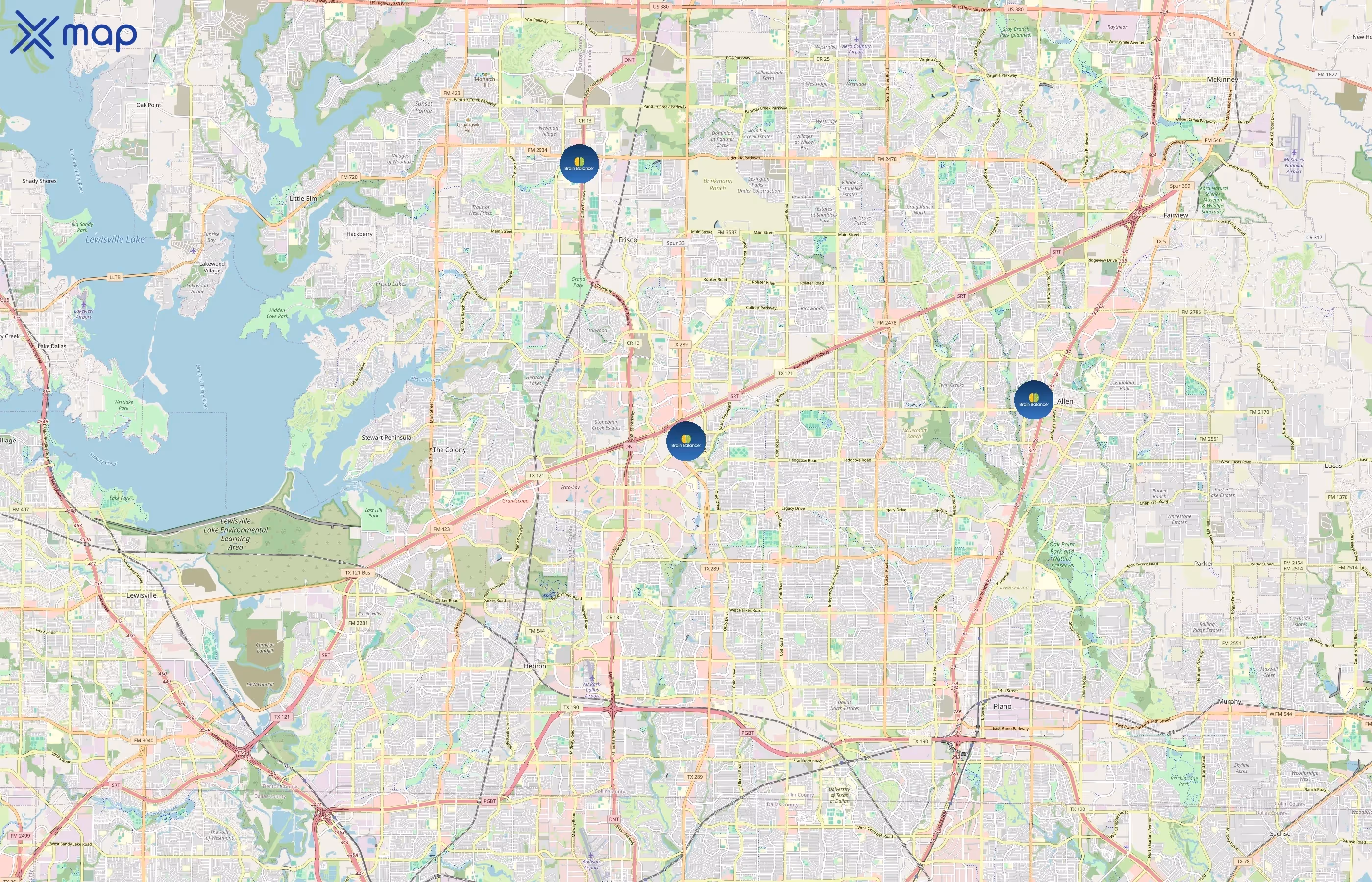 Brain Balance area coverage