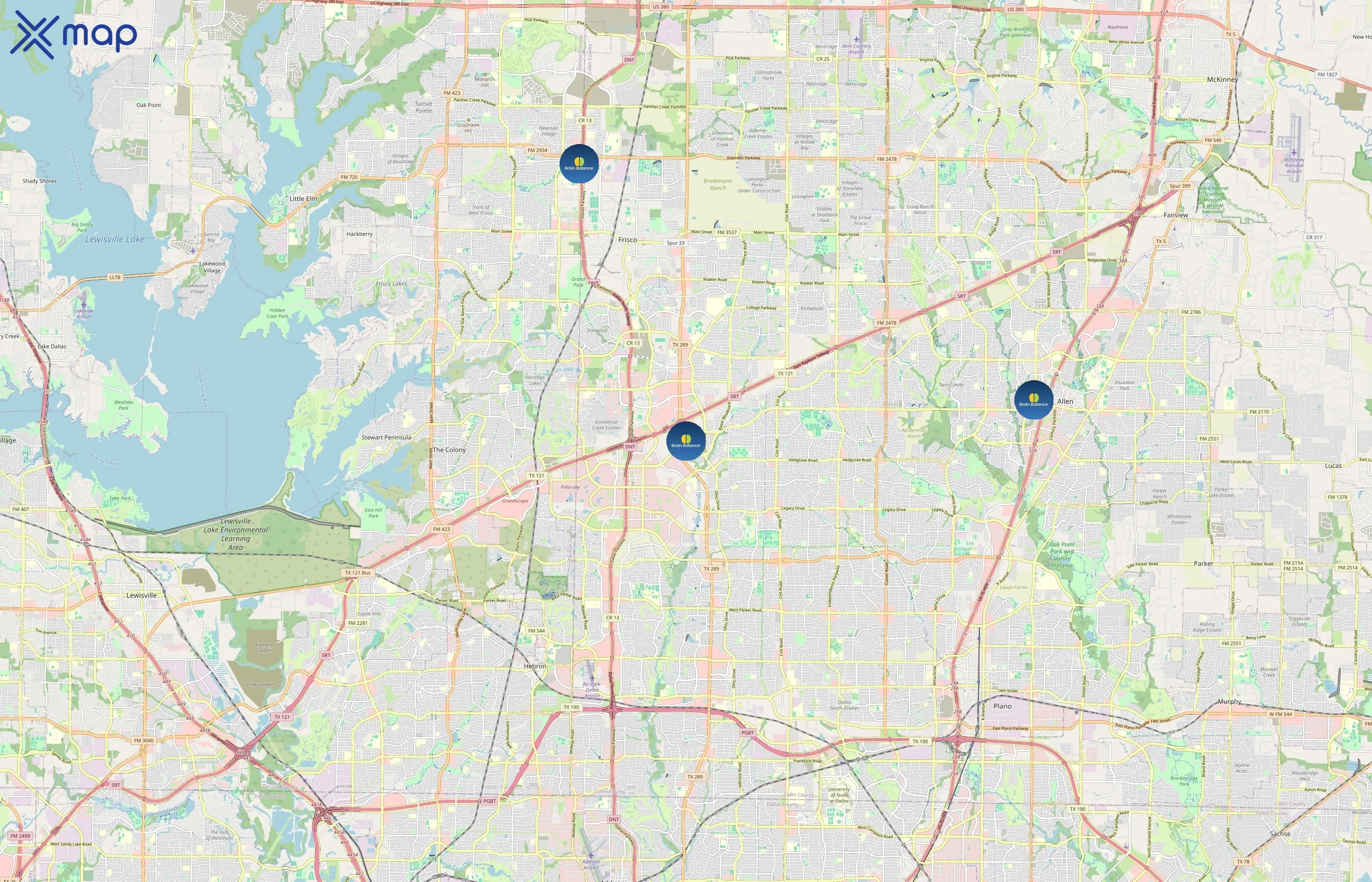 Brain Balance area coverage