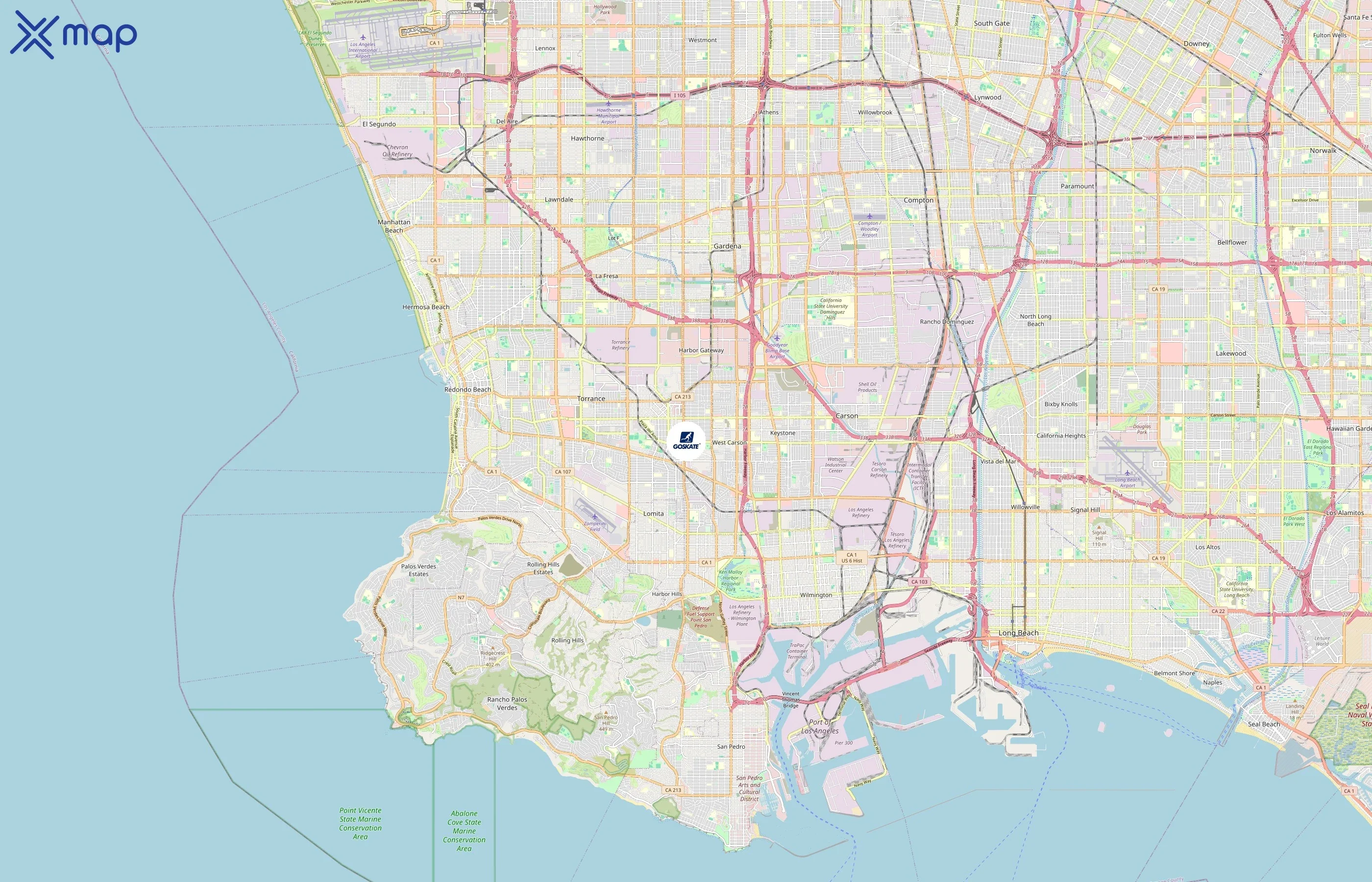 Go Skate area coverage