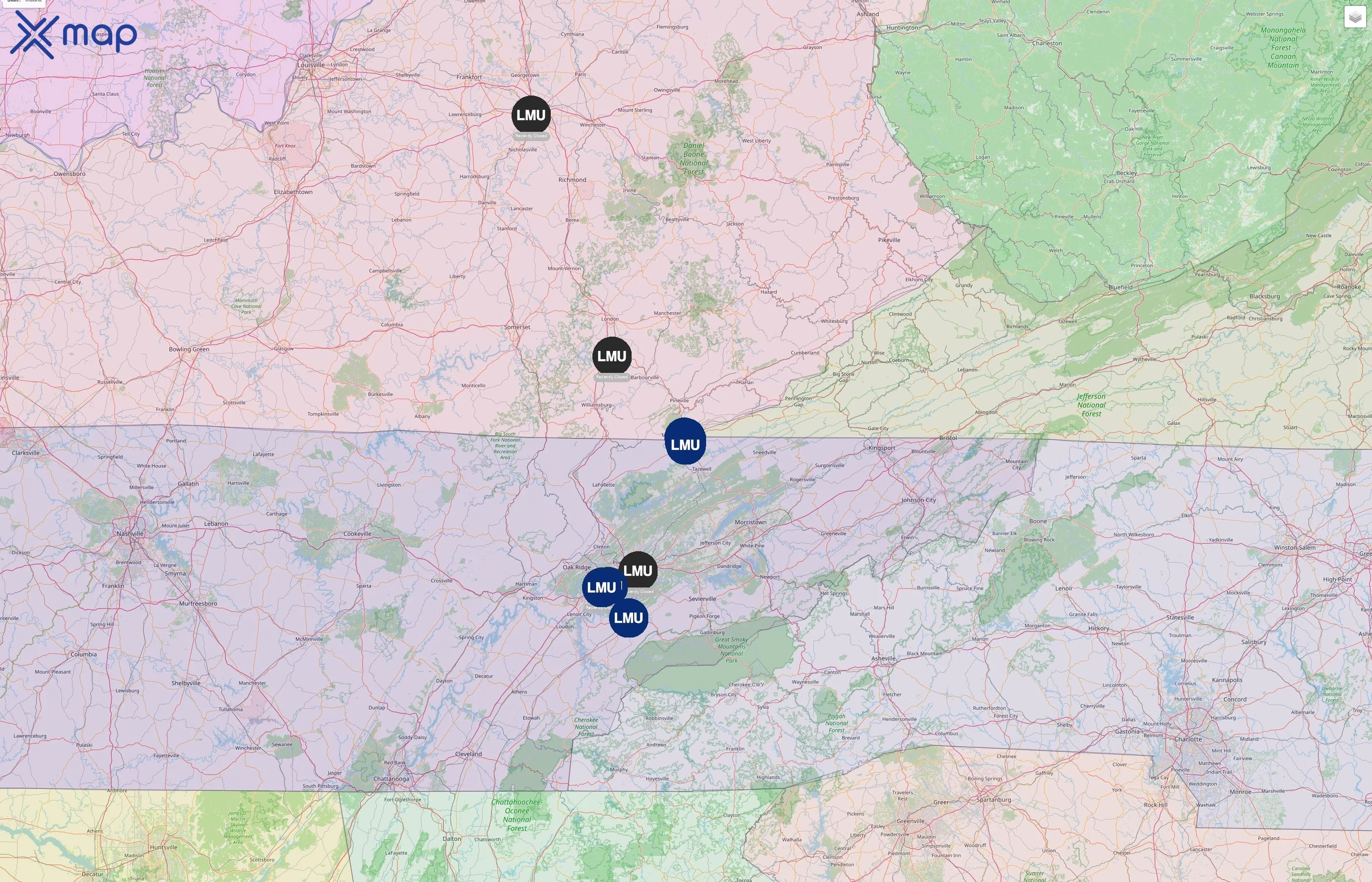 Lincoln Memorial University street hotspots