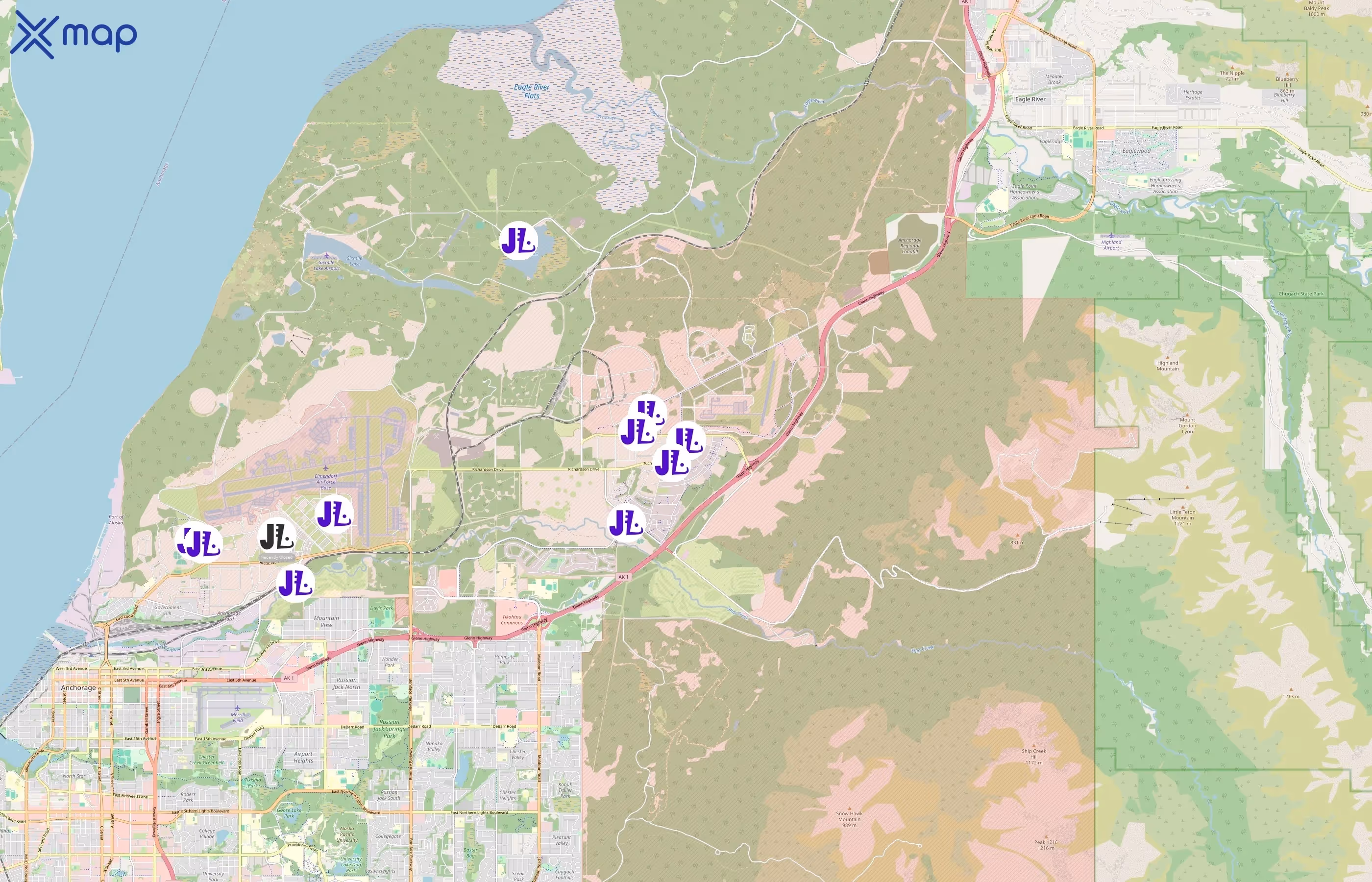 Joint Base Elmendorf-Richardson area coverage