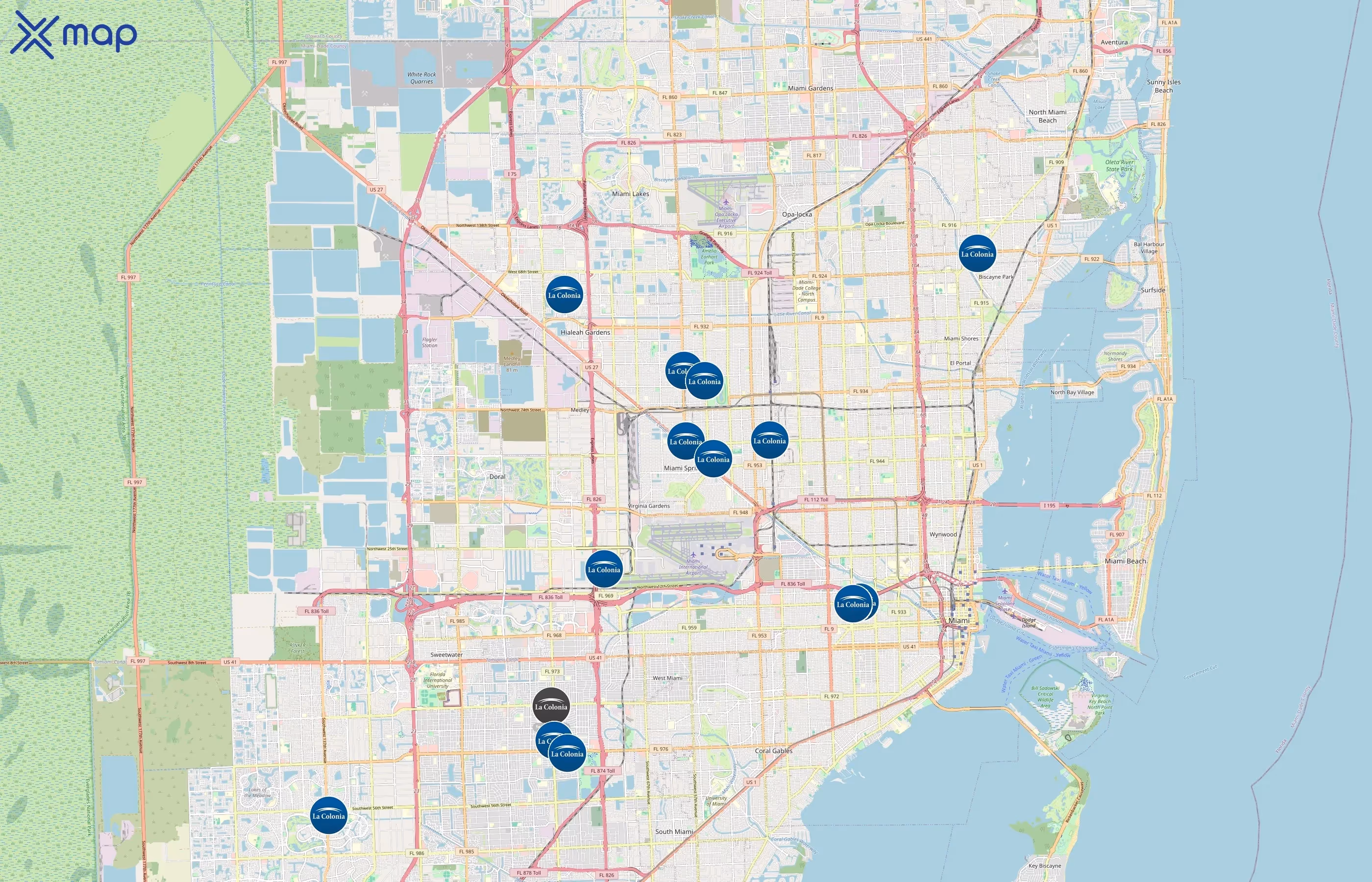 La Colonia Medical Centers area coverage