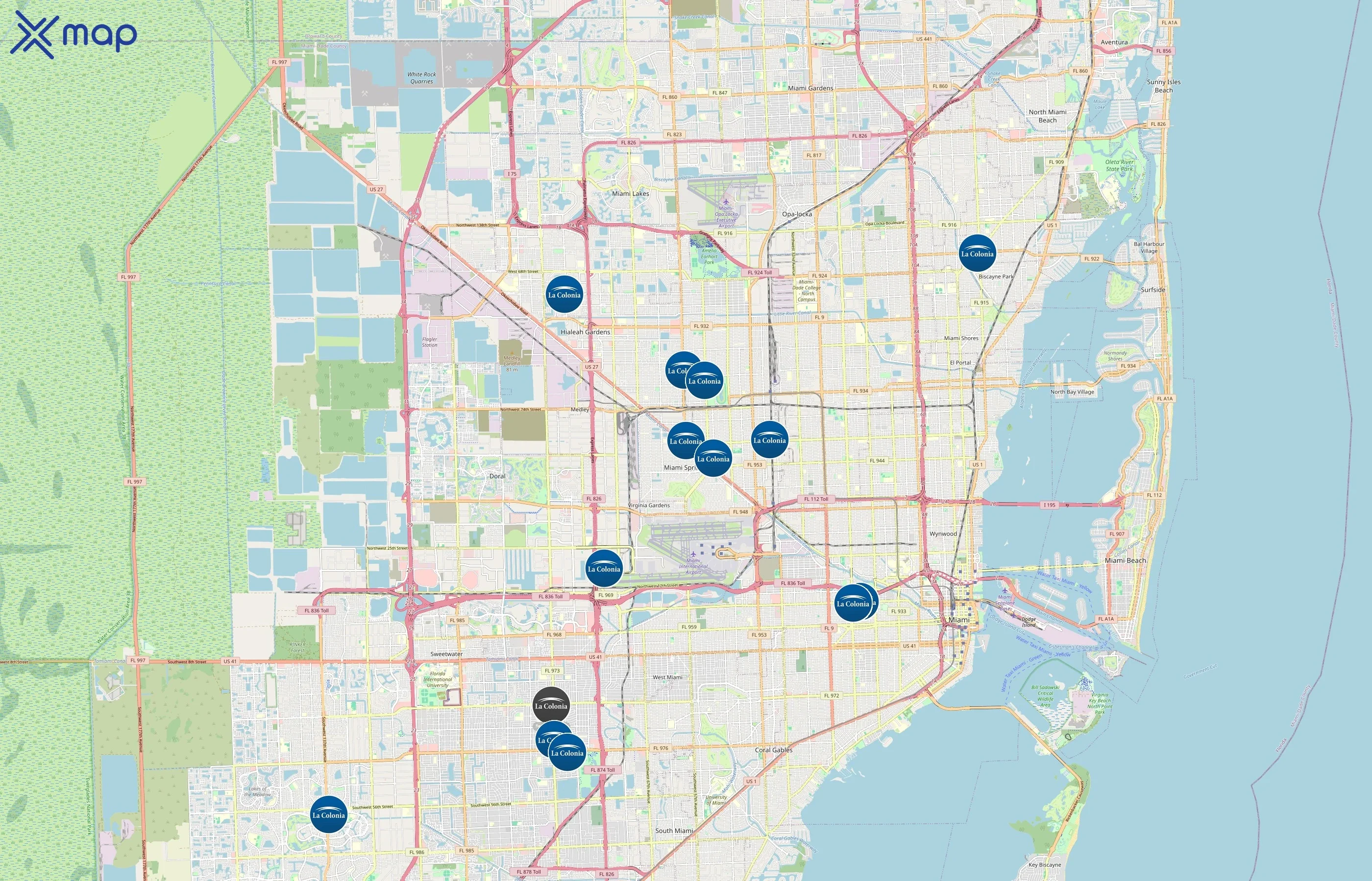 La Colonia Medical Centers area coverage
