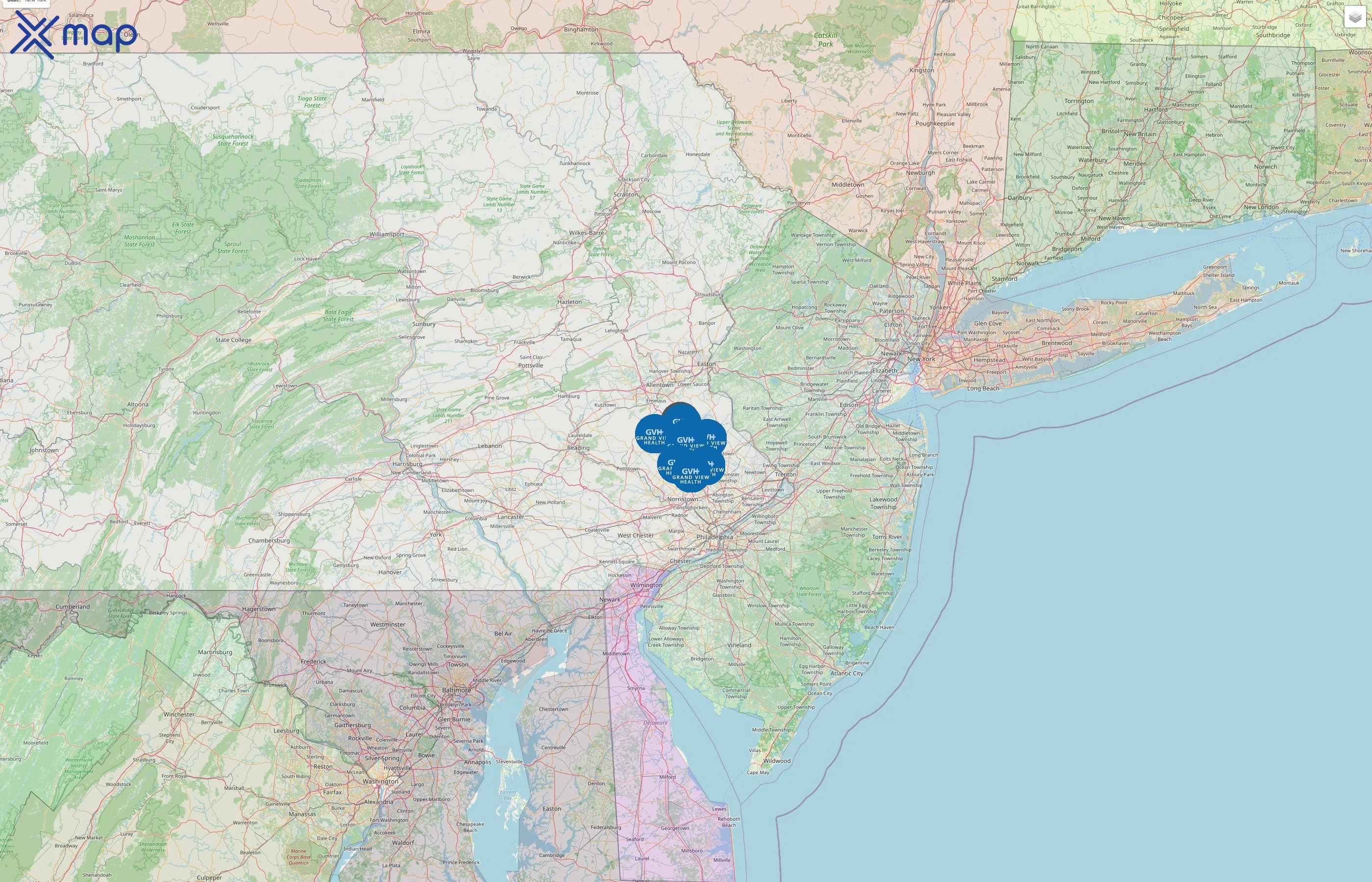 Grand View Health street hotspots
