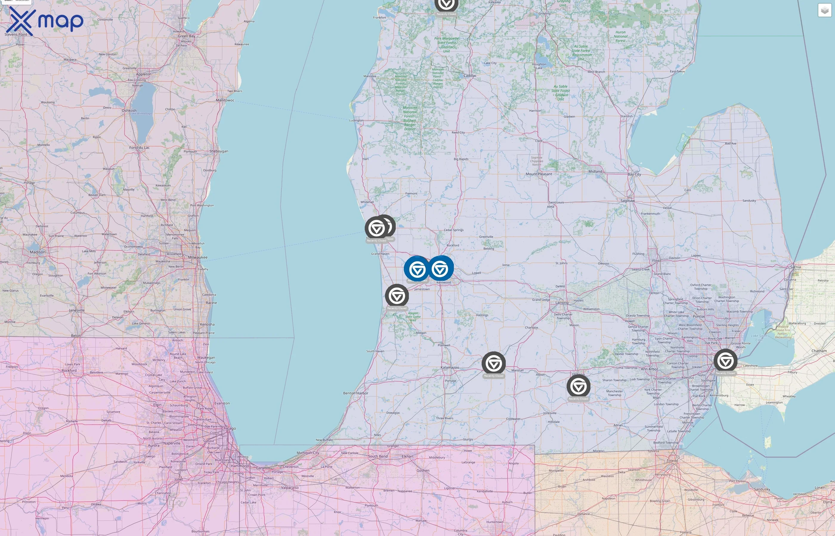 Grand Valley State University street hotspots