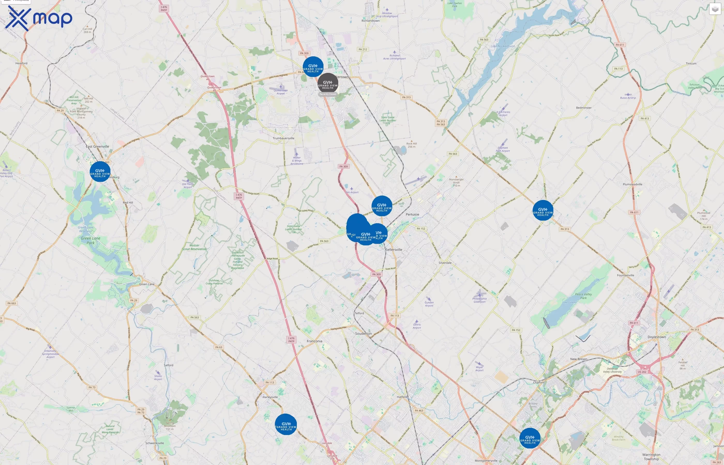Grand View Health traffic data
