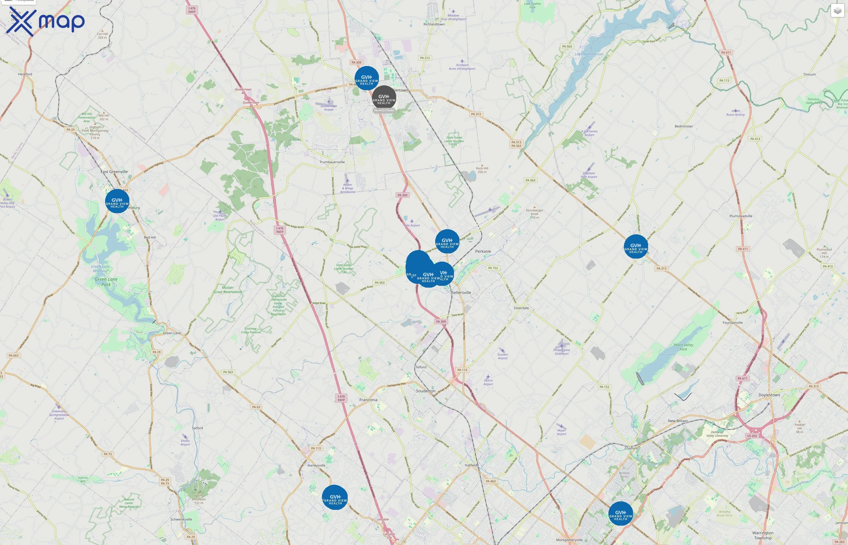 Grand View Health traffic data