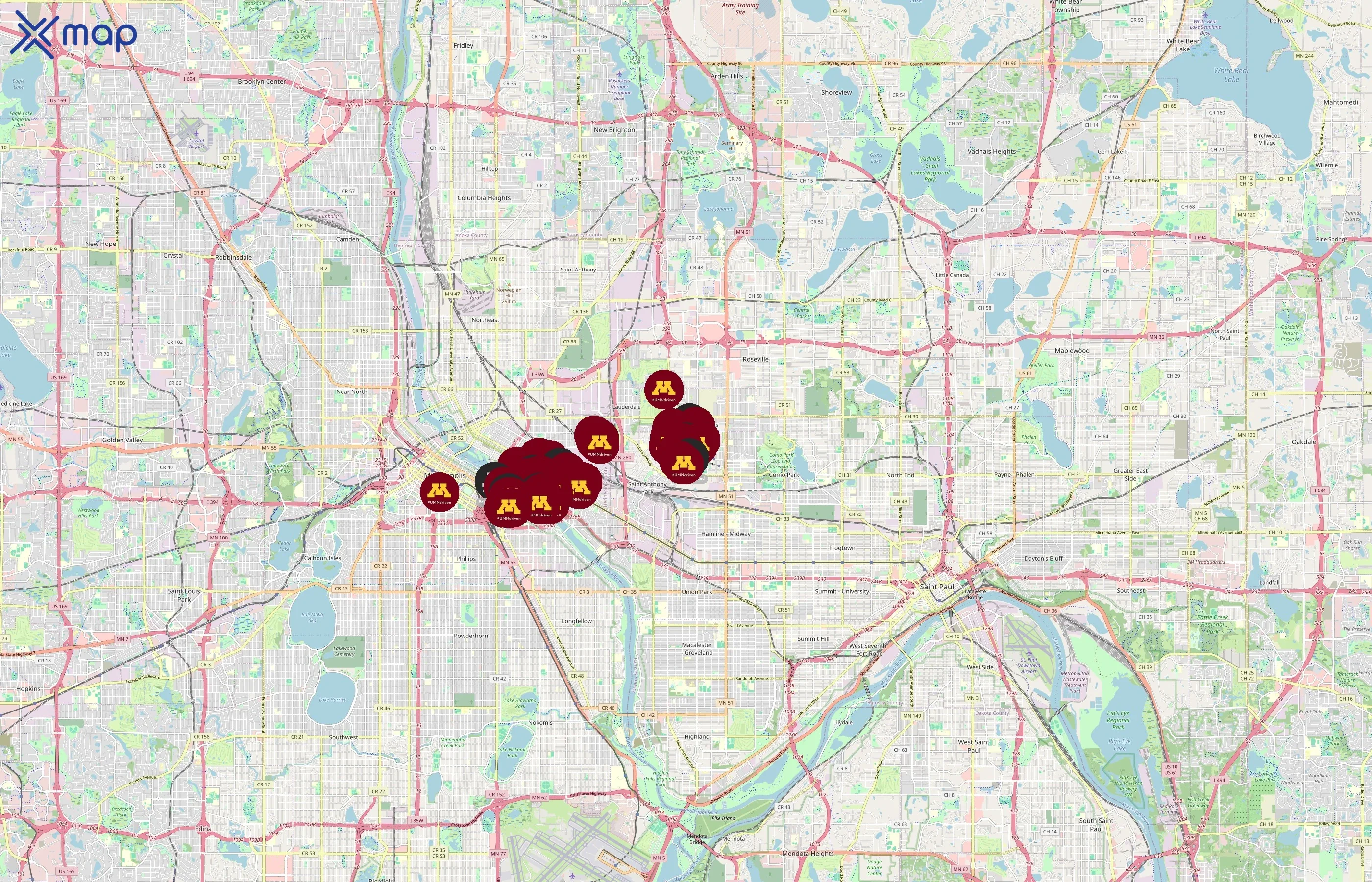 University of Minnesota area coverage